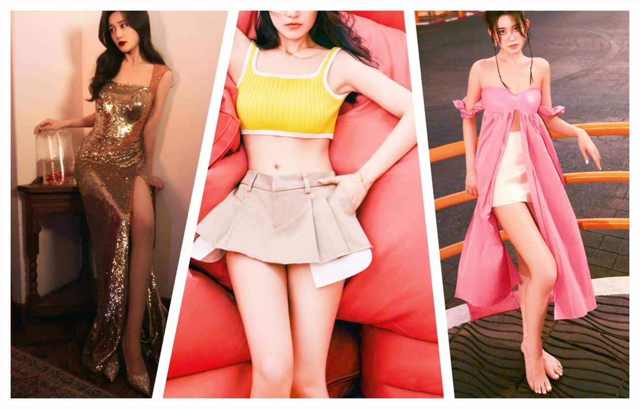 蒋依依美腿写真精选