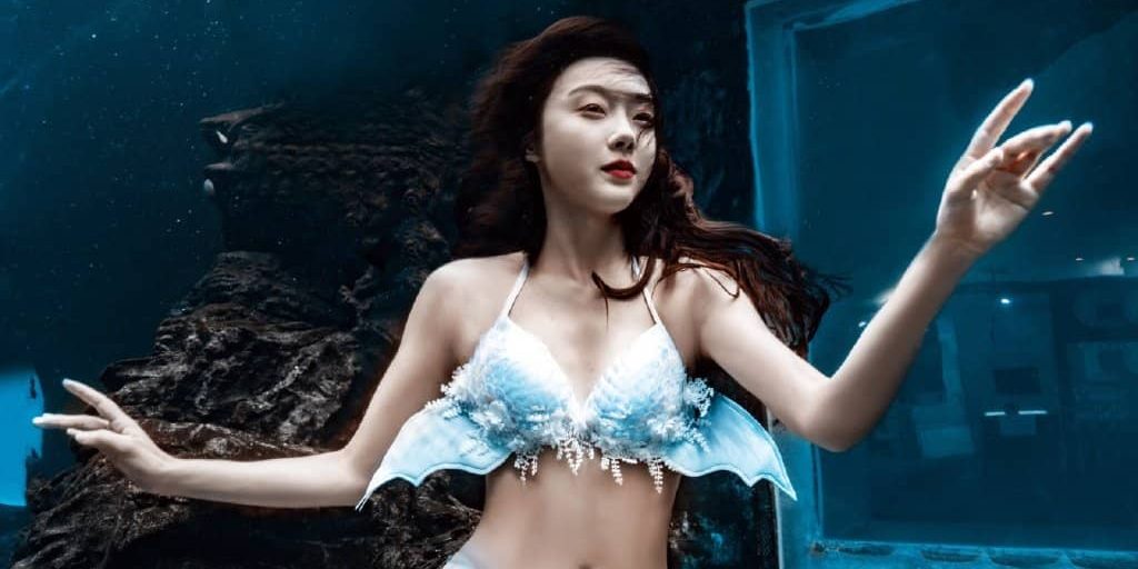 宣璐，化身深海美人鱼
