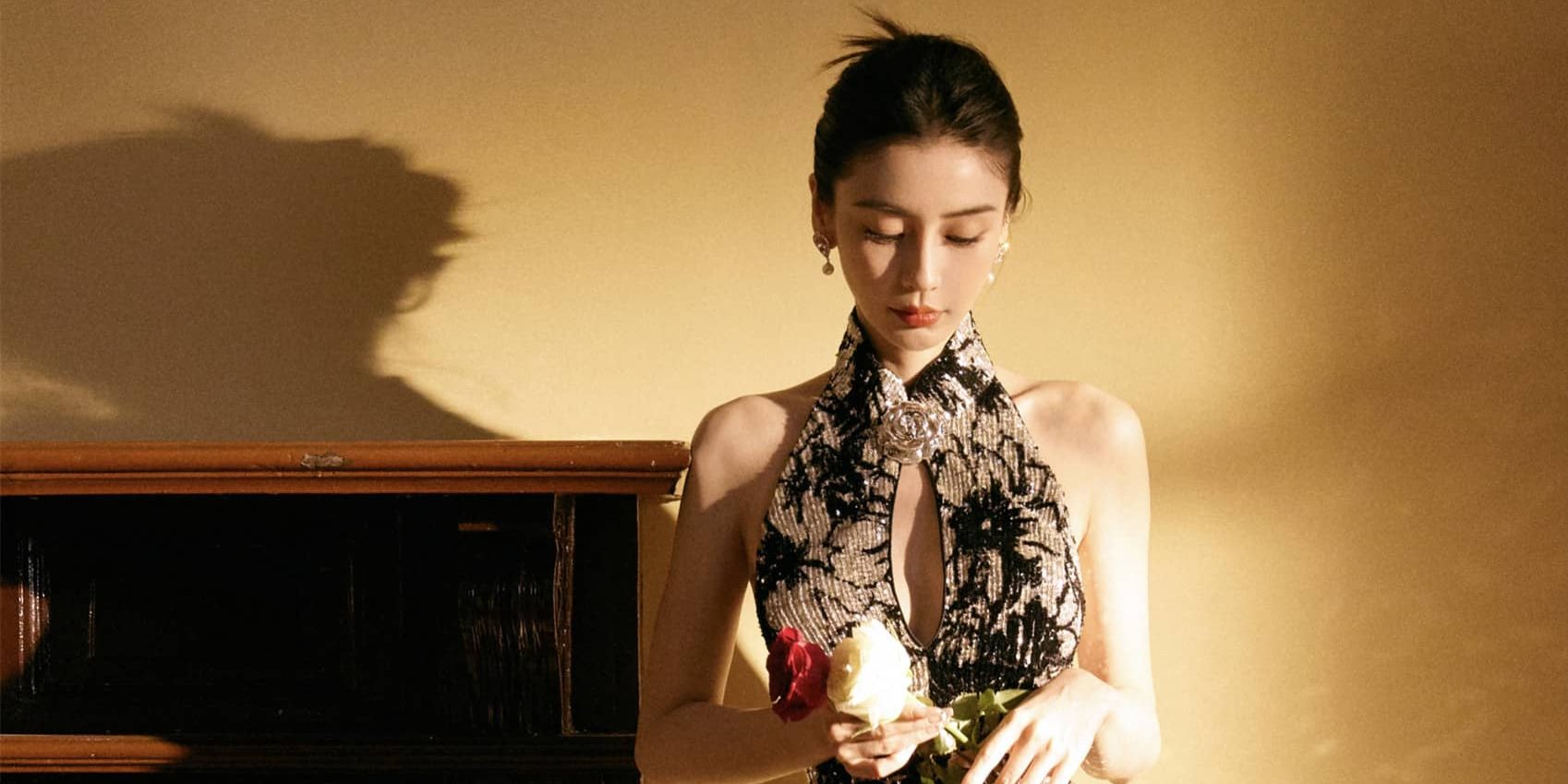 Angelababy上海时装周妆造