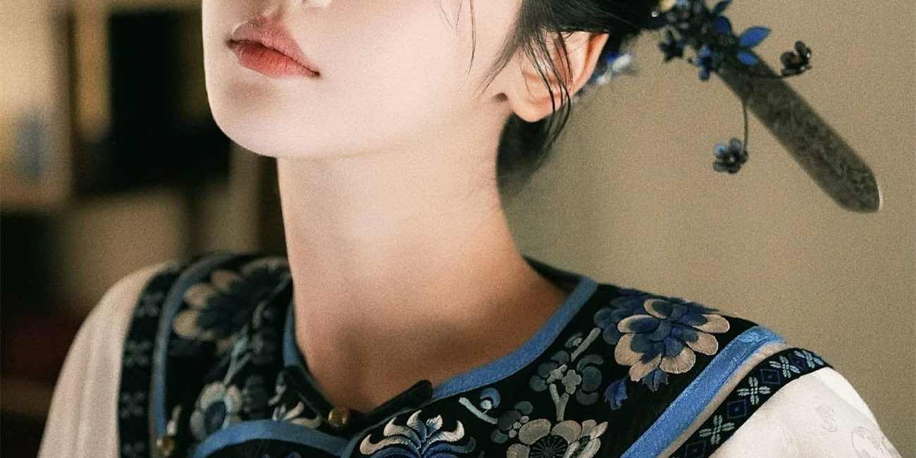 赵小棠，青花裹身，古风美人