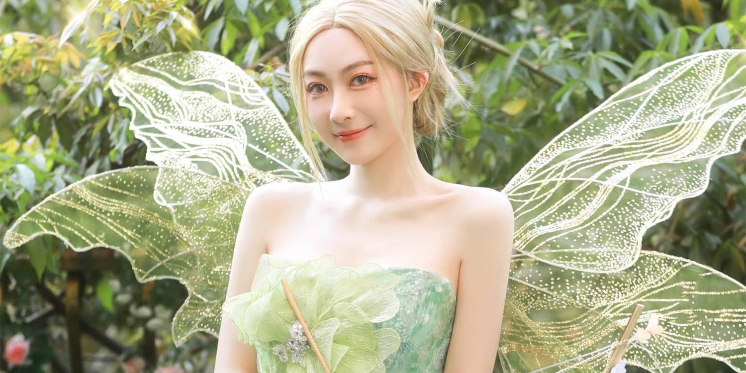 钟祺壁纸：绿意纱裙，林间仙子