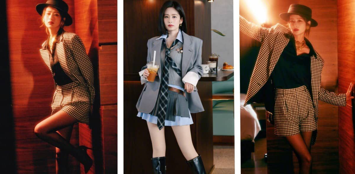 颖儿壁纸：心动丝袜穿搭大长腿