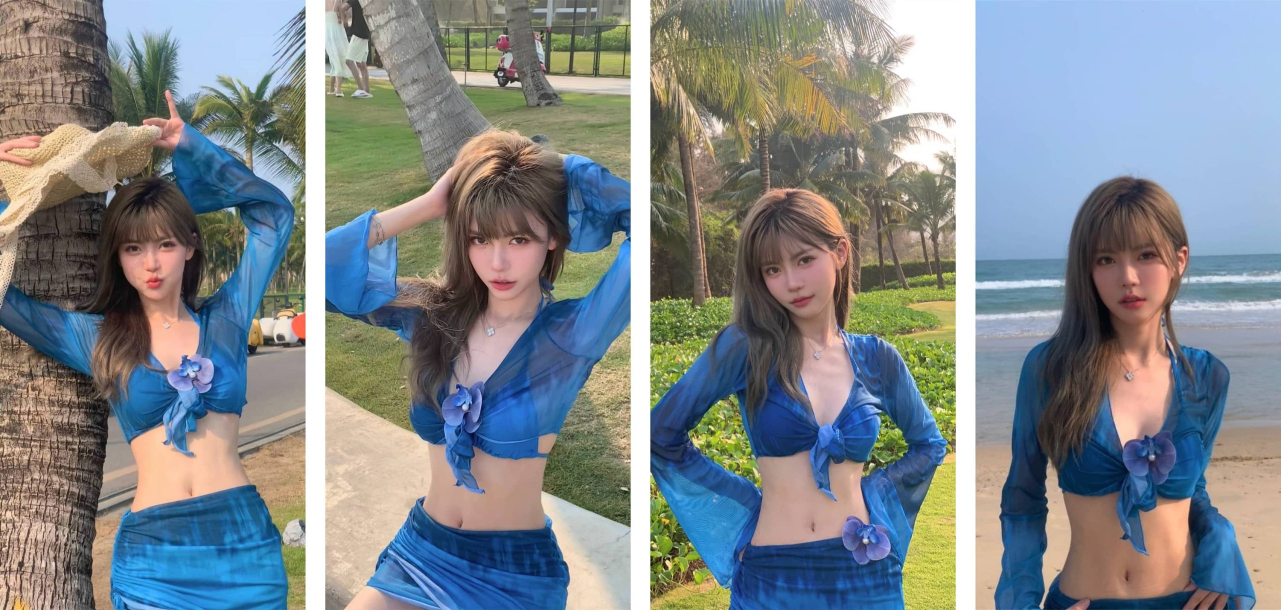 周淑怡泳装更新