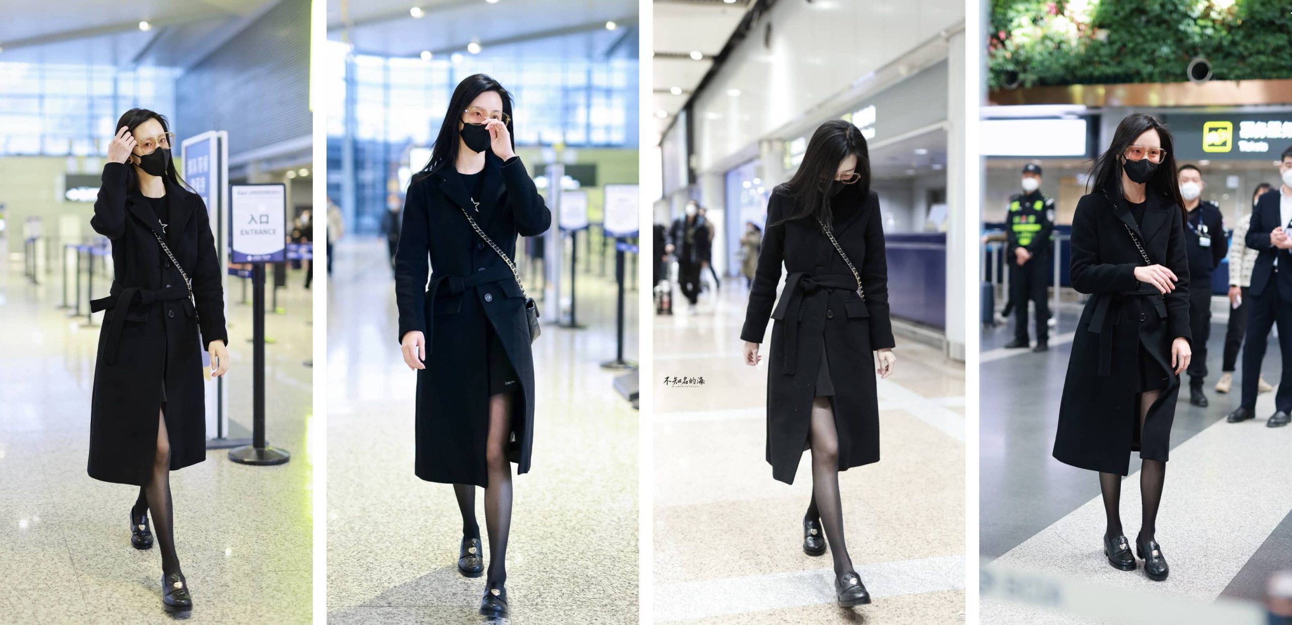 陈都灵上海机场路透随拍