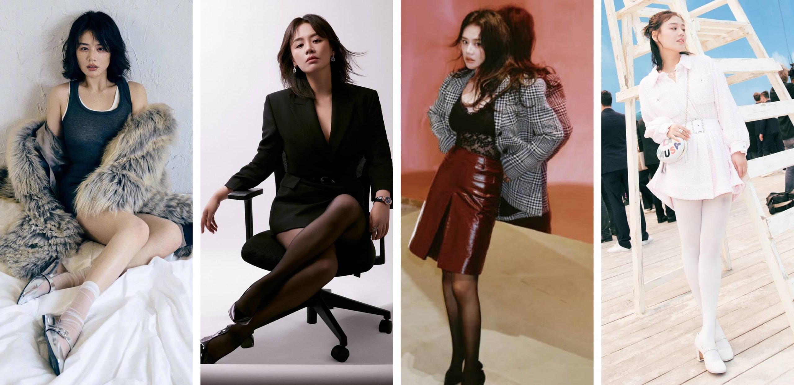 马思纯壁纸：丝袜妆造精选