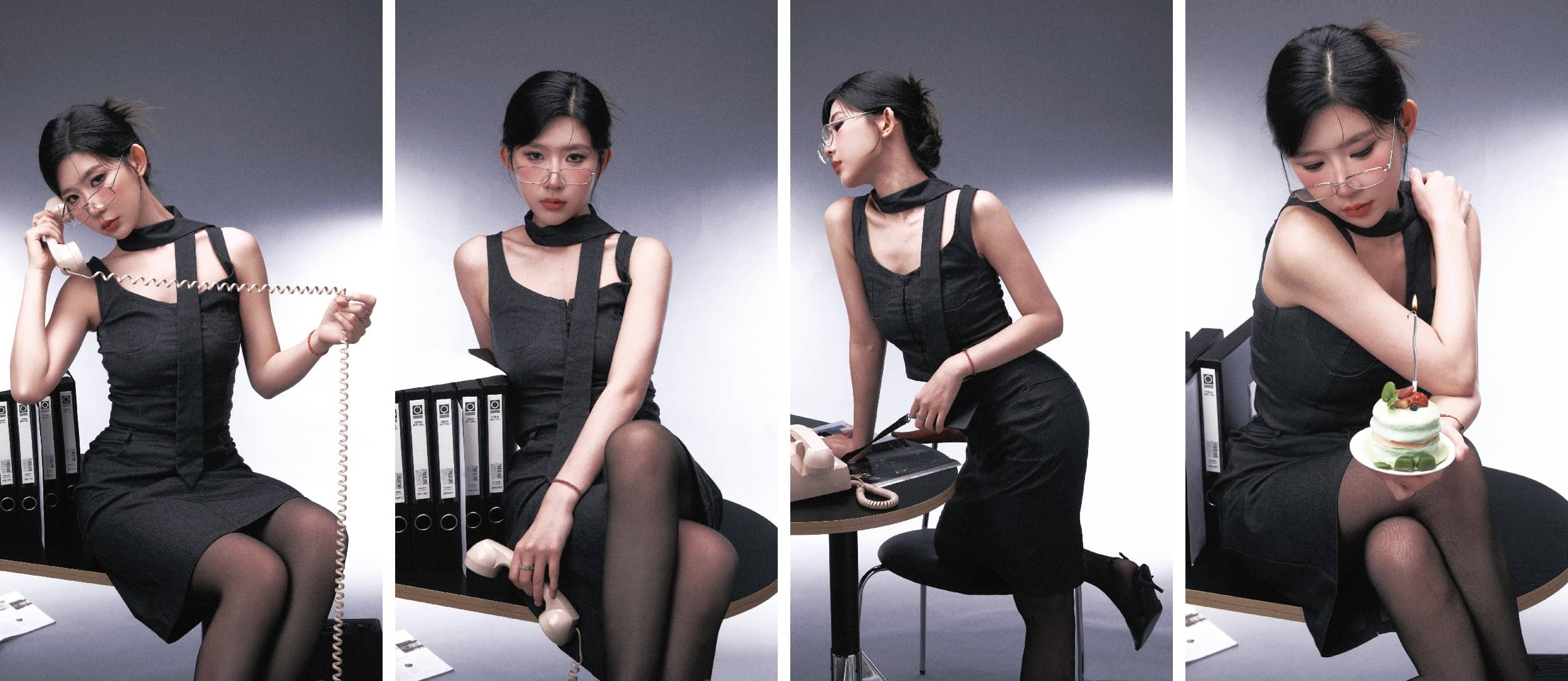 SNH48-闫娜壁纸：丝袜妆造