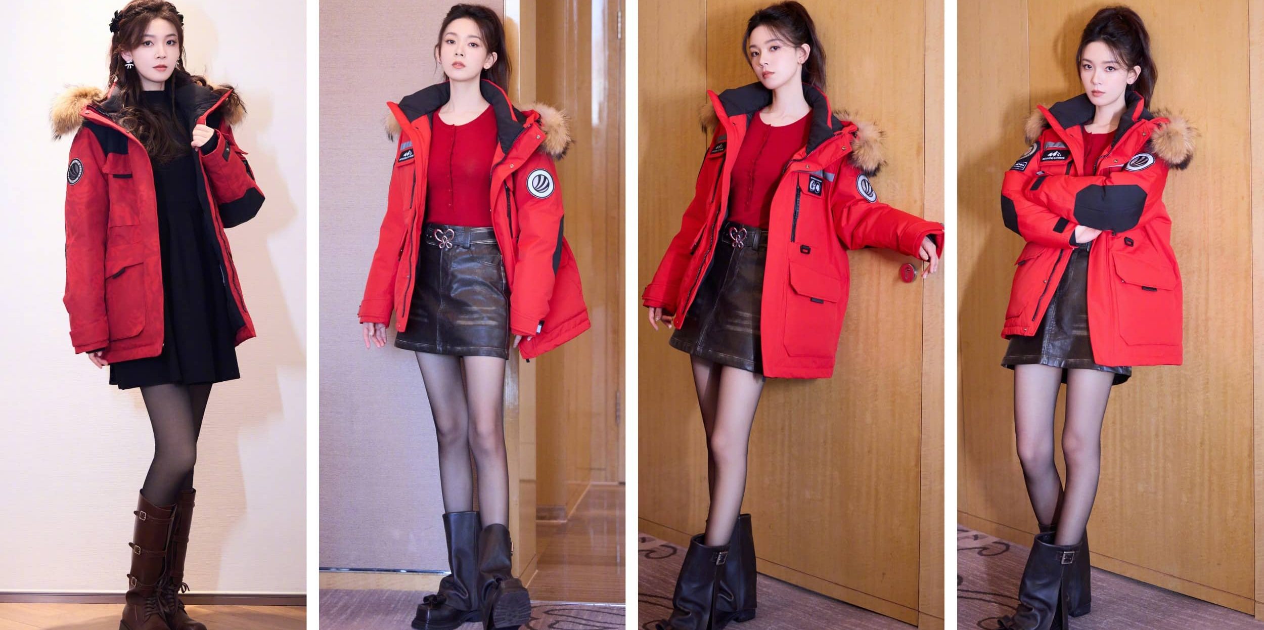 陈瑶壁纸：甜美感丝袜妆造