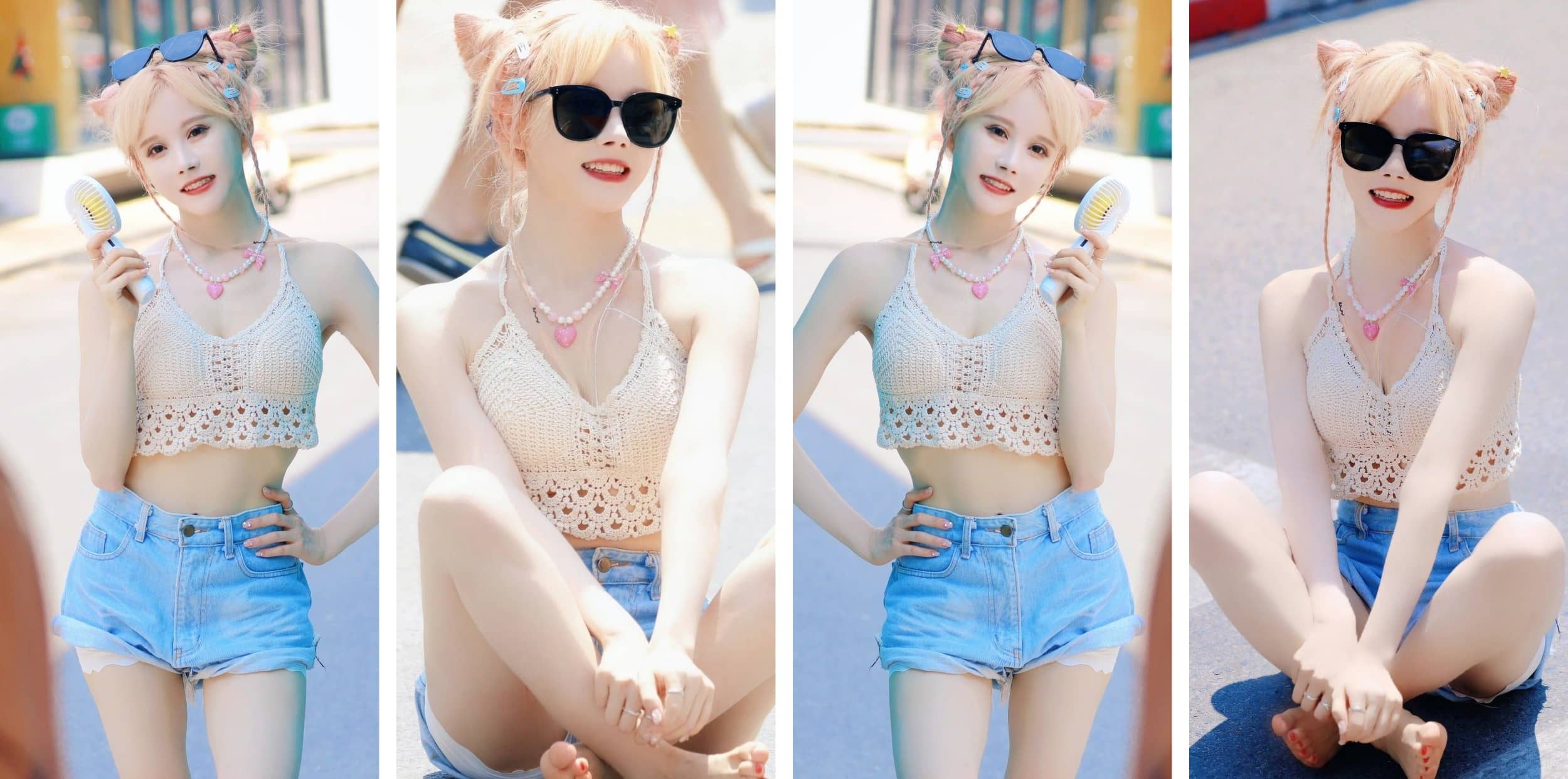 段艺璇青春感泳装美图集