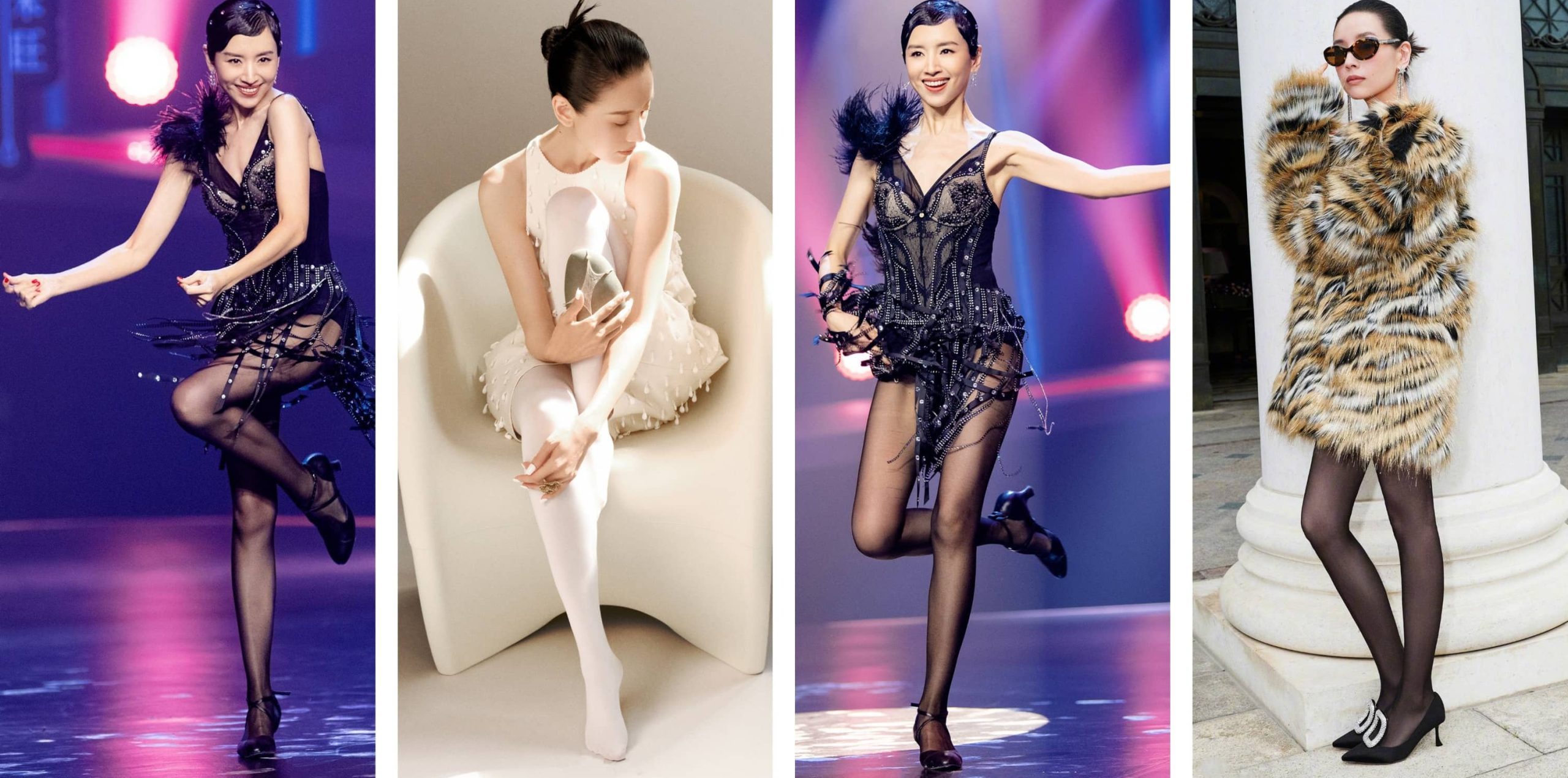 董洁壁纸：丝袜妆造精选