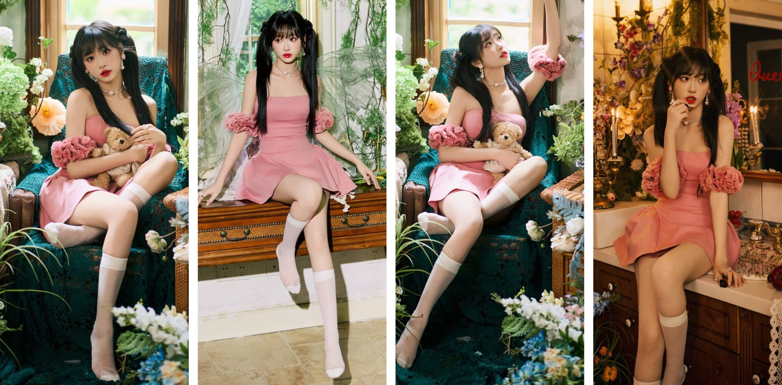 杨肸子，丝袜妆造美图集