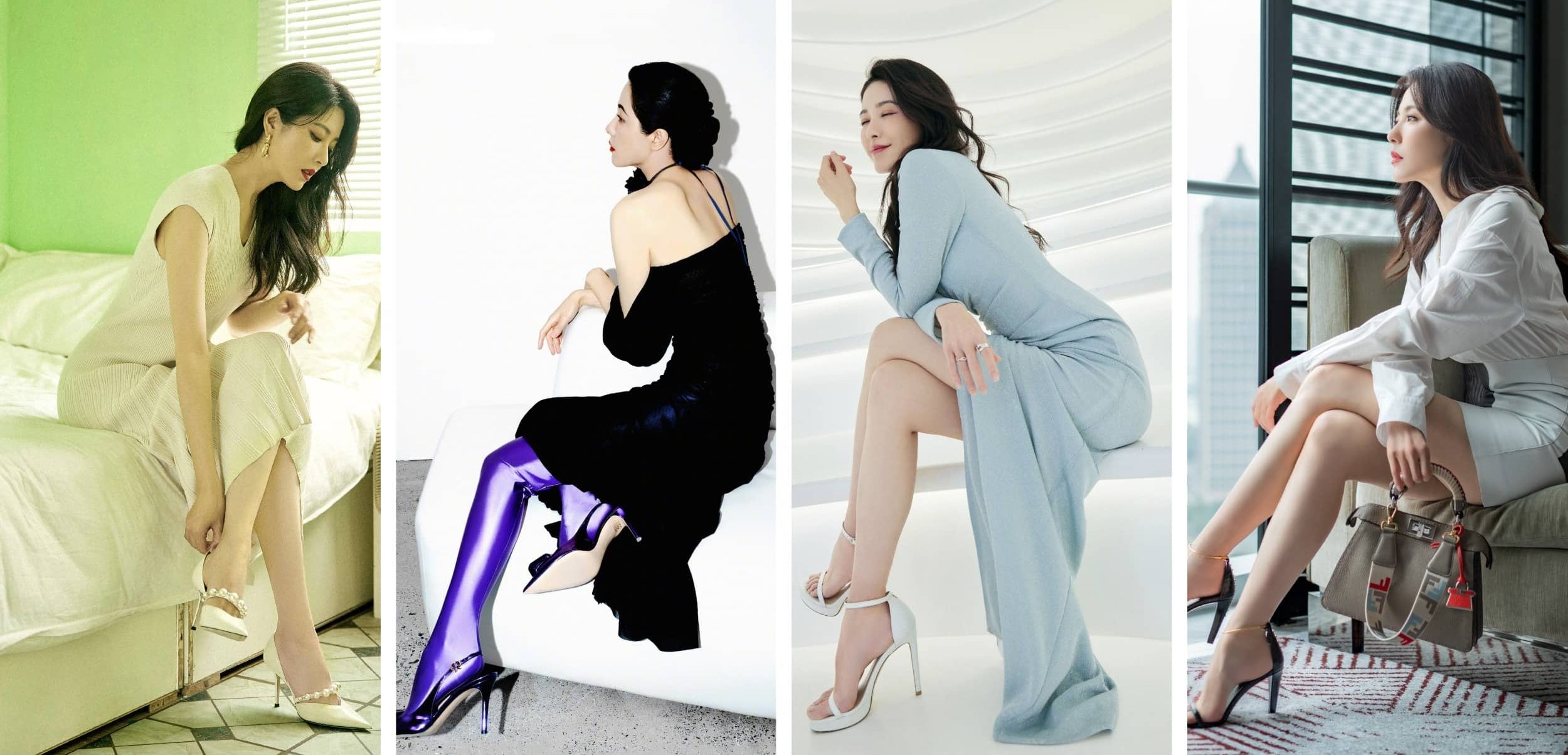 曾黎，百搭高跟妆造美图集