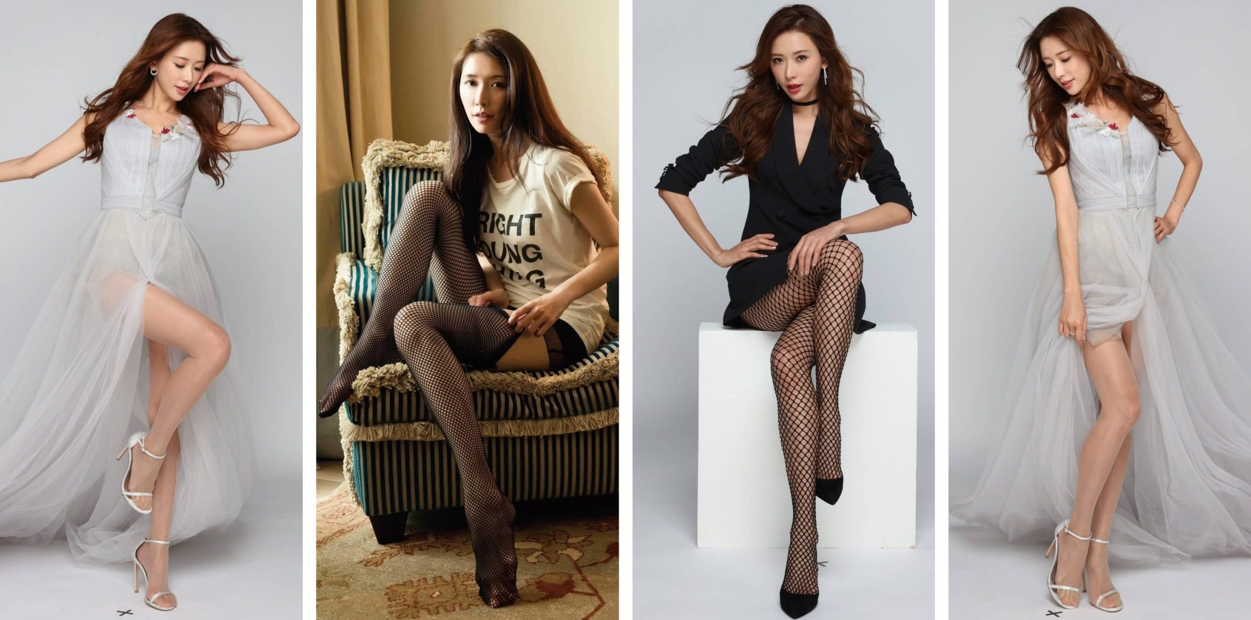 林志玲壁纸：丝袜妆造美图集