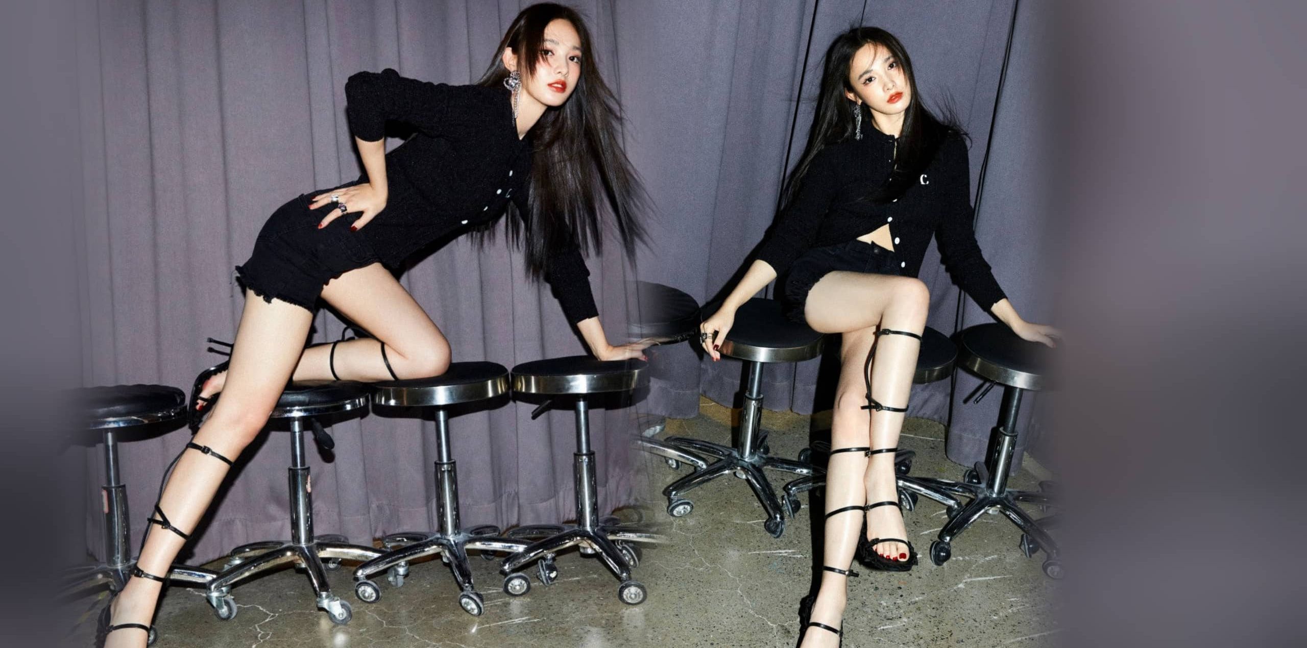 彭小苒，高跟大长腿妆造精选