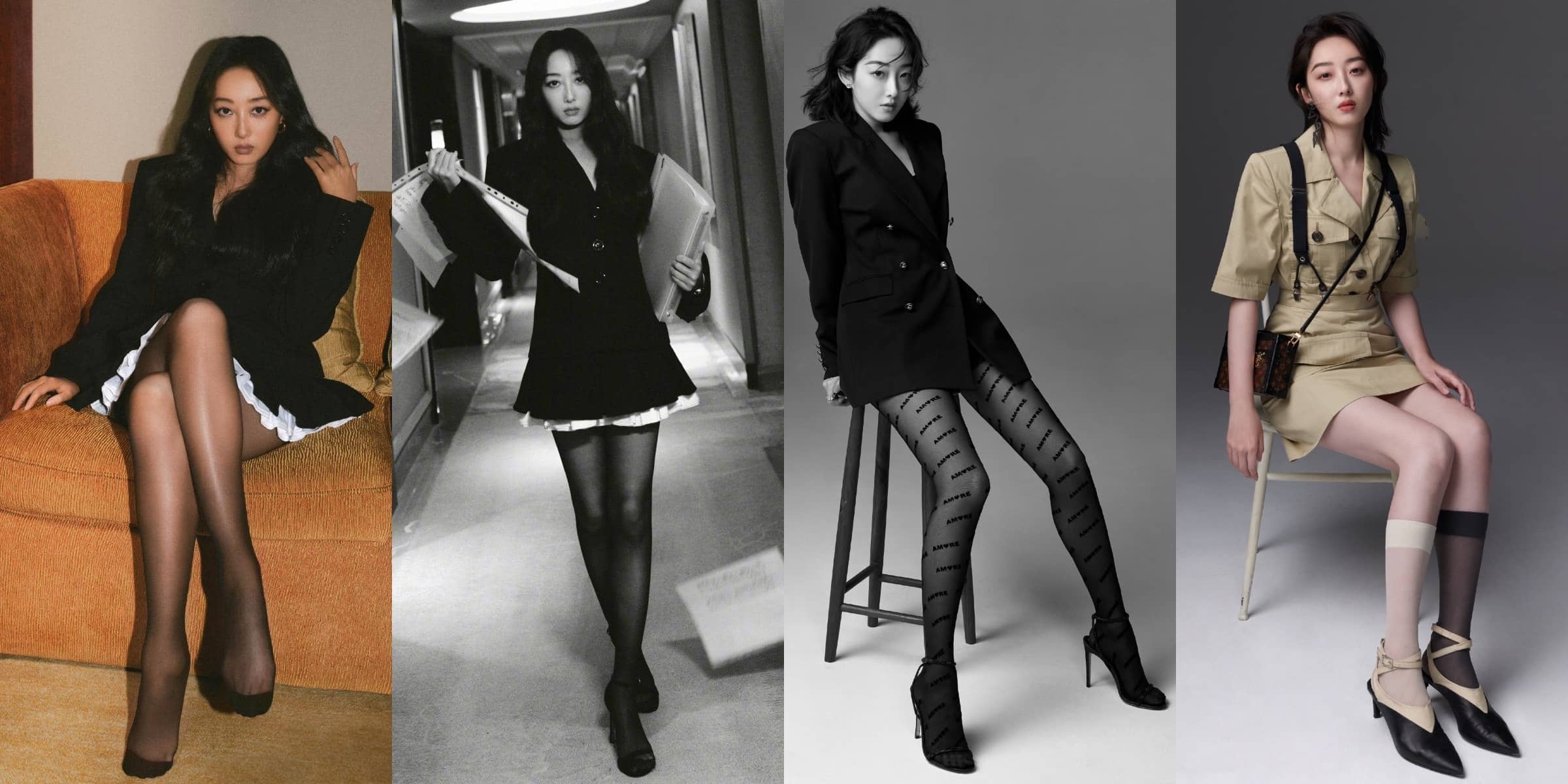 蒋梦婕丝袜妆造美图集