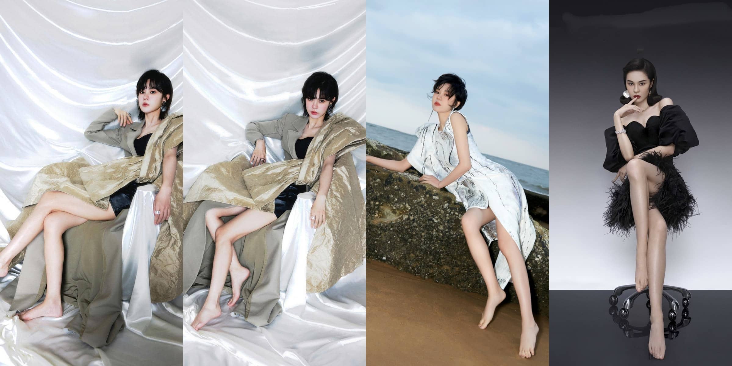 郁可唯好看的光脚丫妆造精选