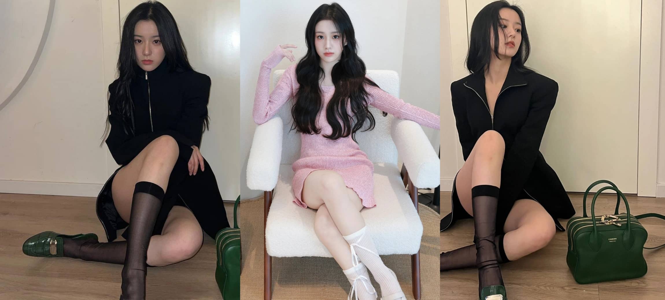 包上恩少女穿搭丝袜妆造