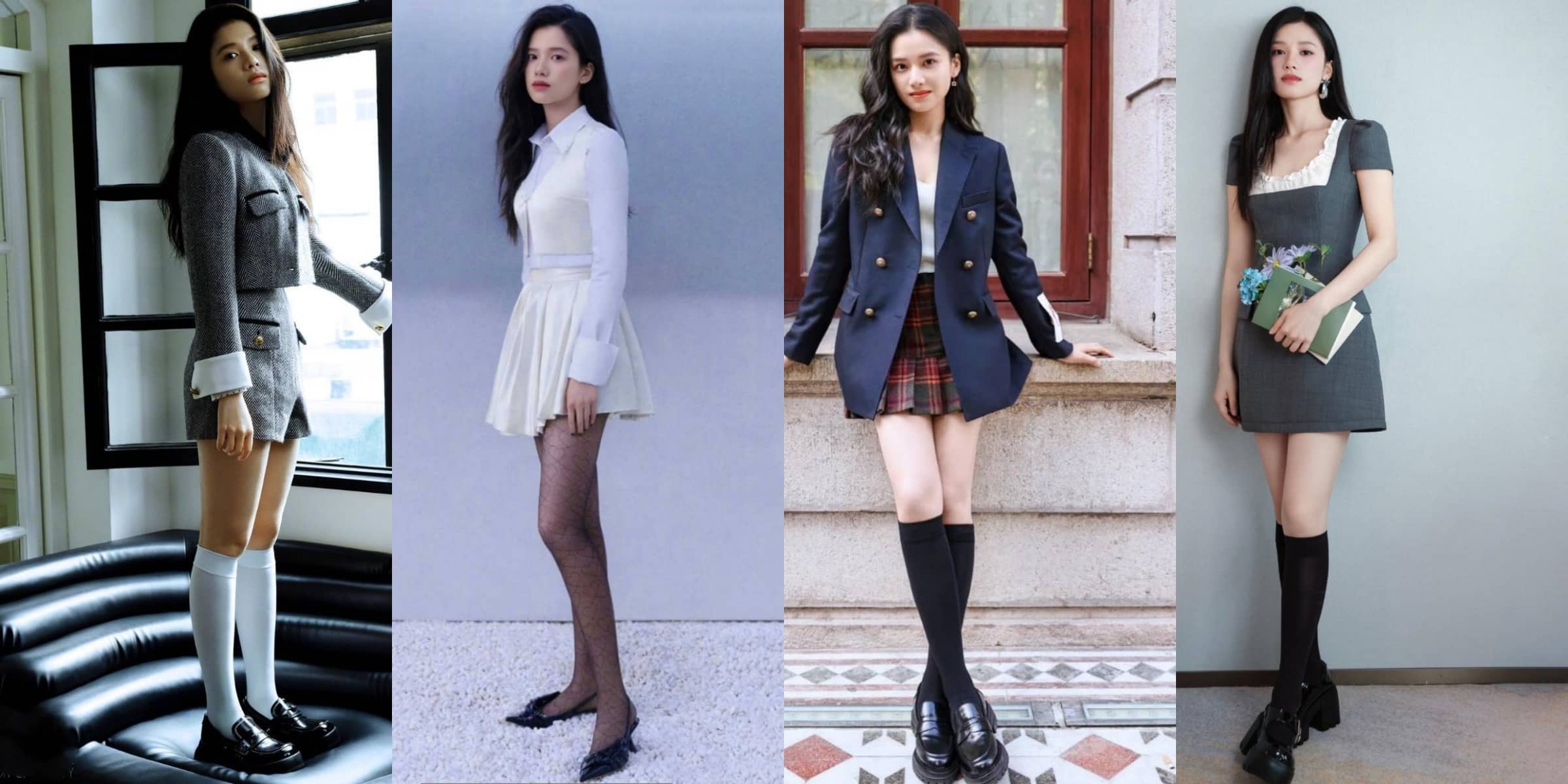 张婧仪，丝袜妆造精选