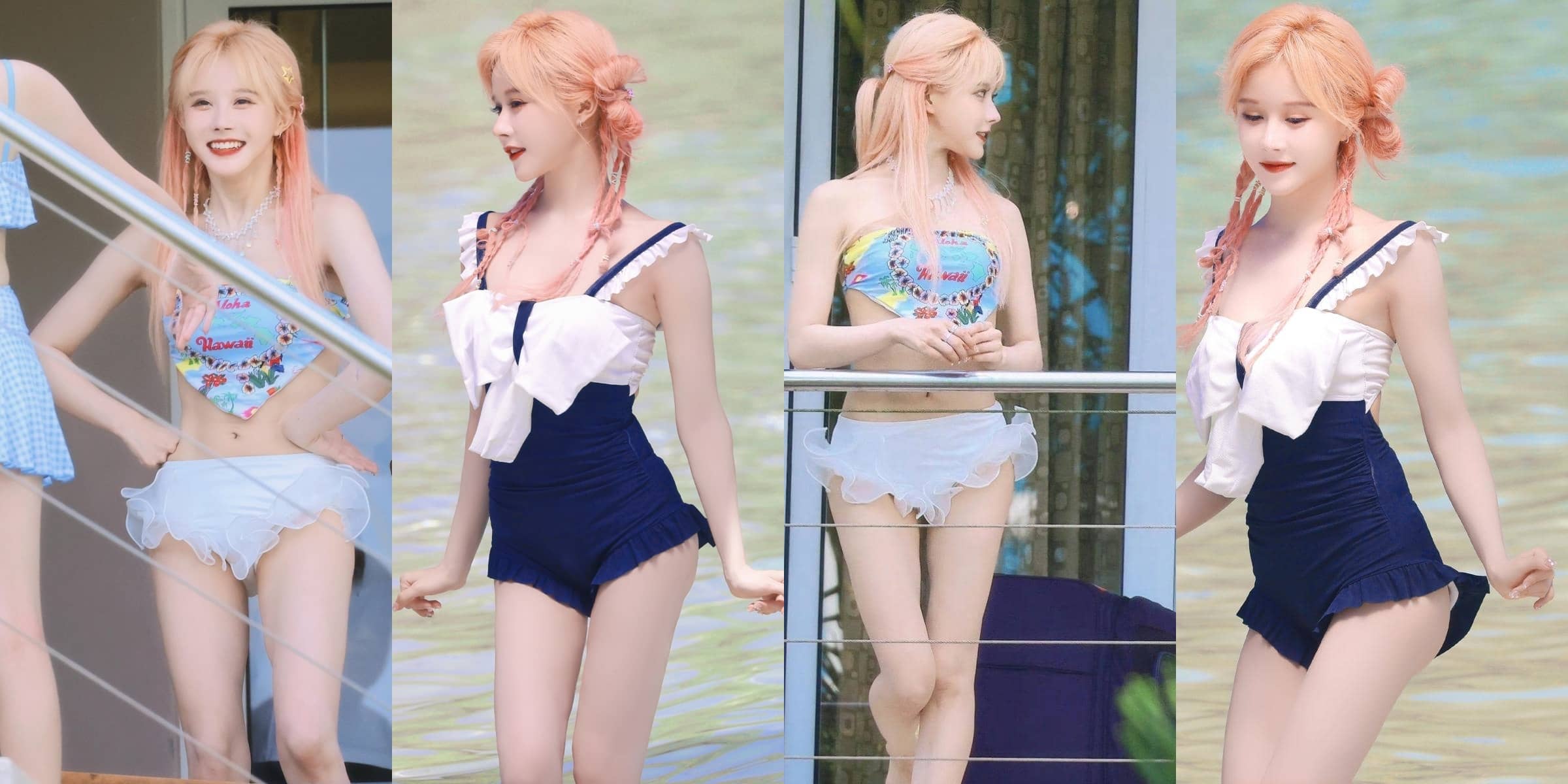 段艺璇泳装拍摄花絮