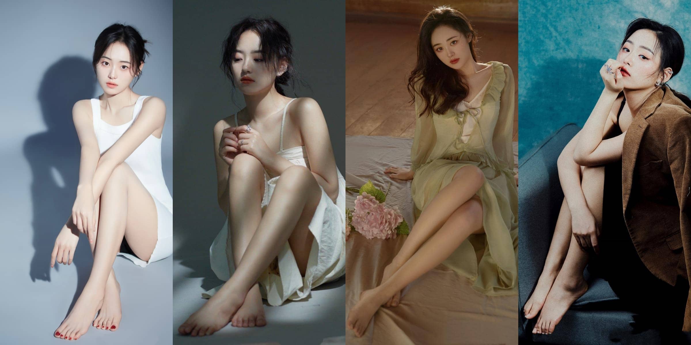 邹梓越，光脚丫美腿美图集