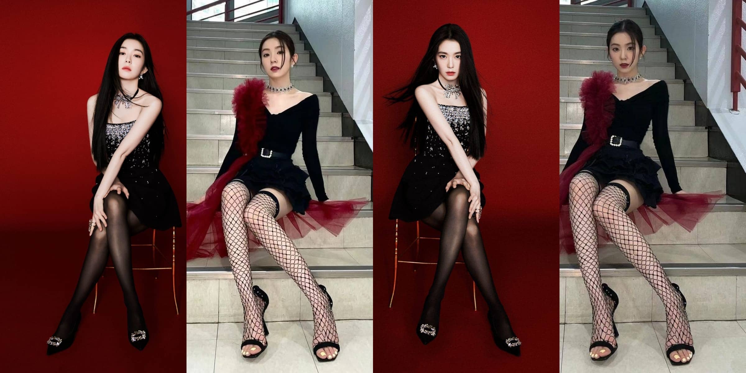 裴珠泫丝袜妆造大长腿穿搭精选