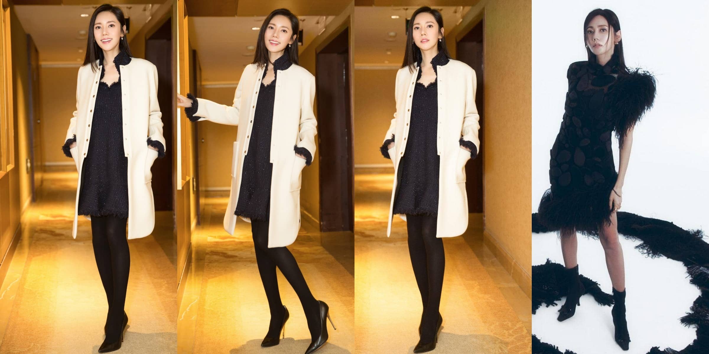 秋瓷炫，好看的丝袜美腿穿搭精选