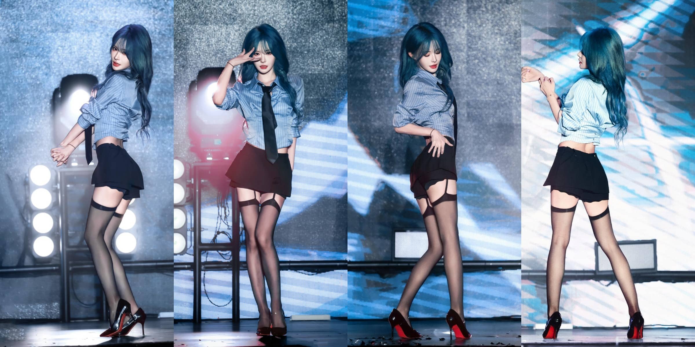 SNH48-杨冰怡舞台热辣丝袜妆造型