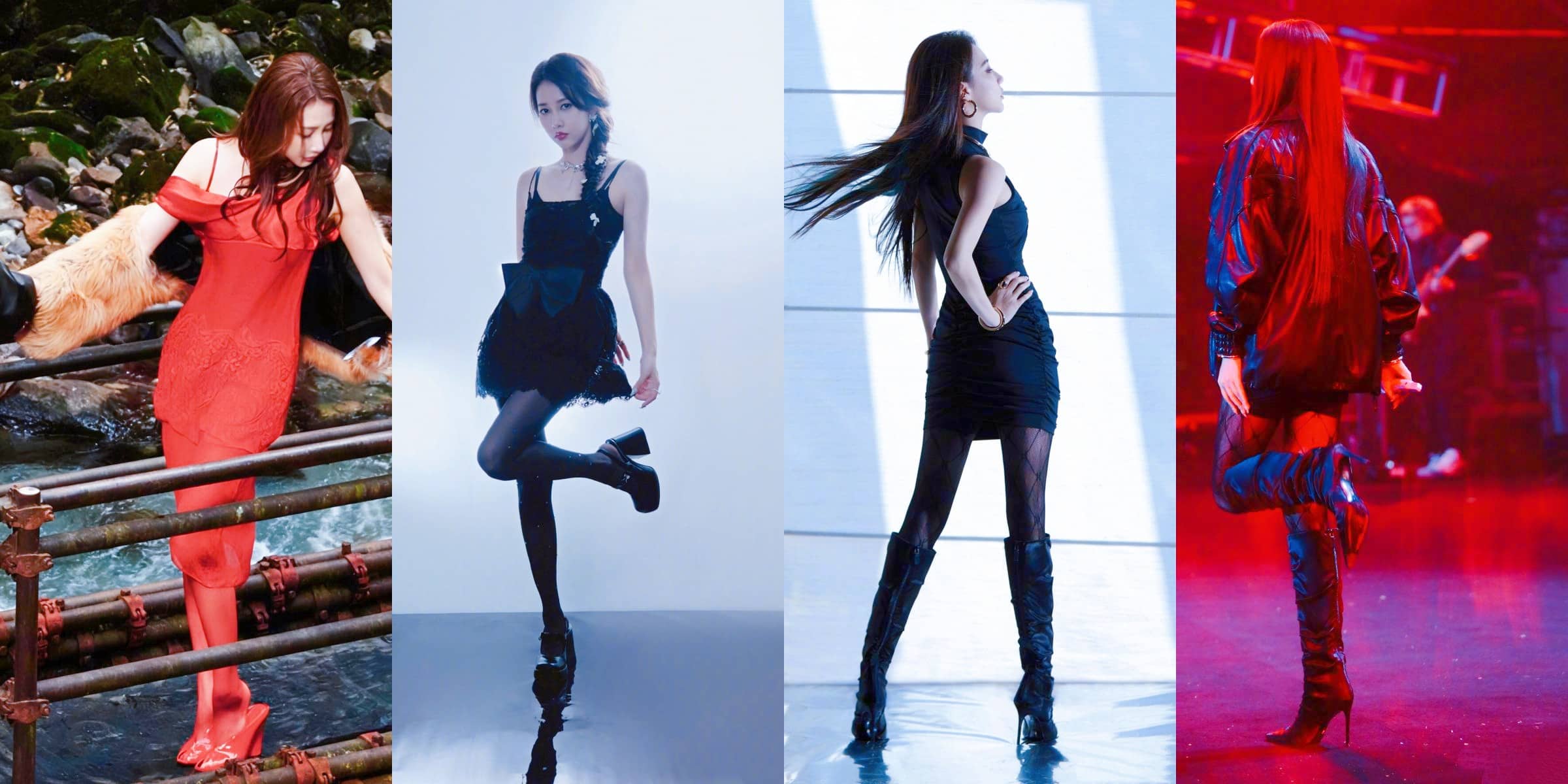 弦子，百变丝袜美腿妆造精选