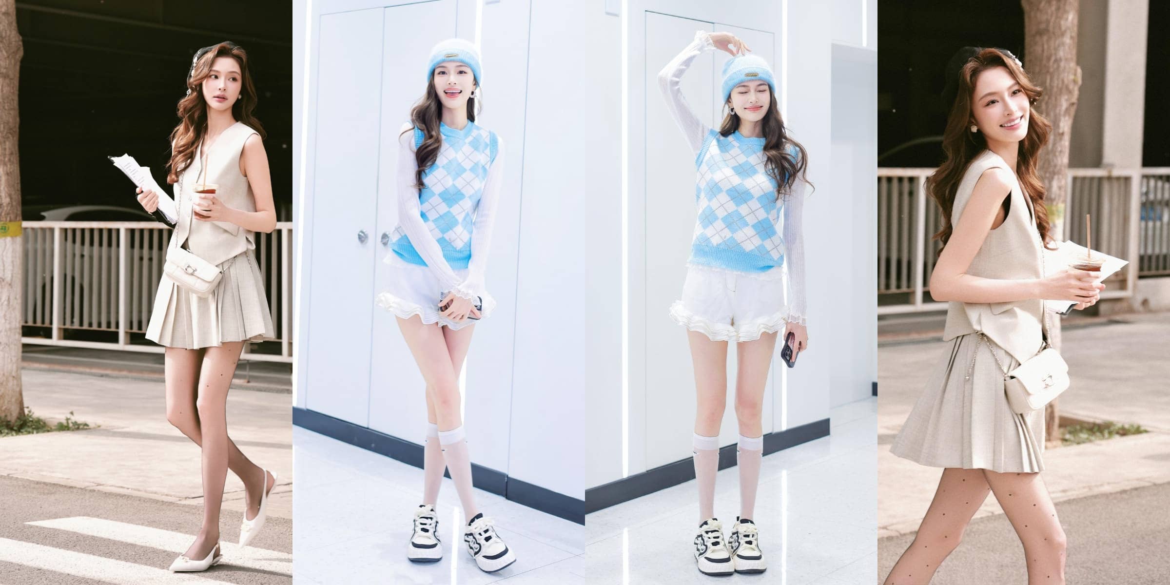 盖玥希，一组好看的丝袜妆造精选