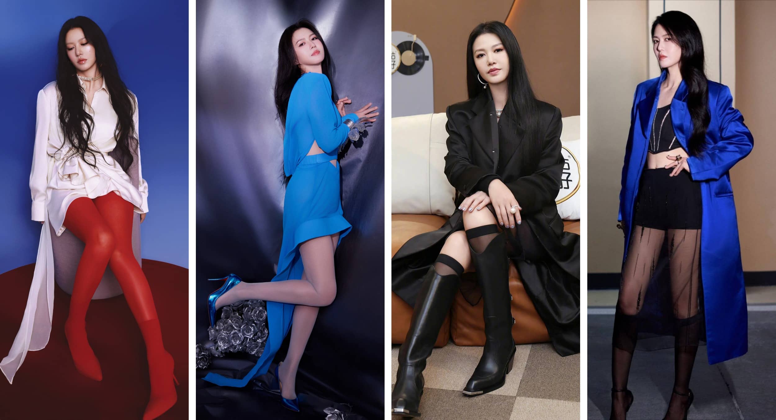 谭维维丝袜妆造精选