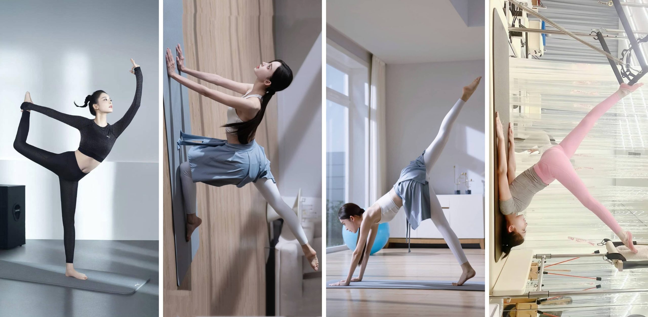 古力娜扎一组瑜伽壁纸