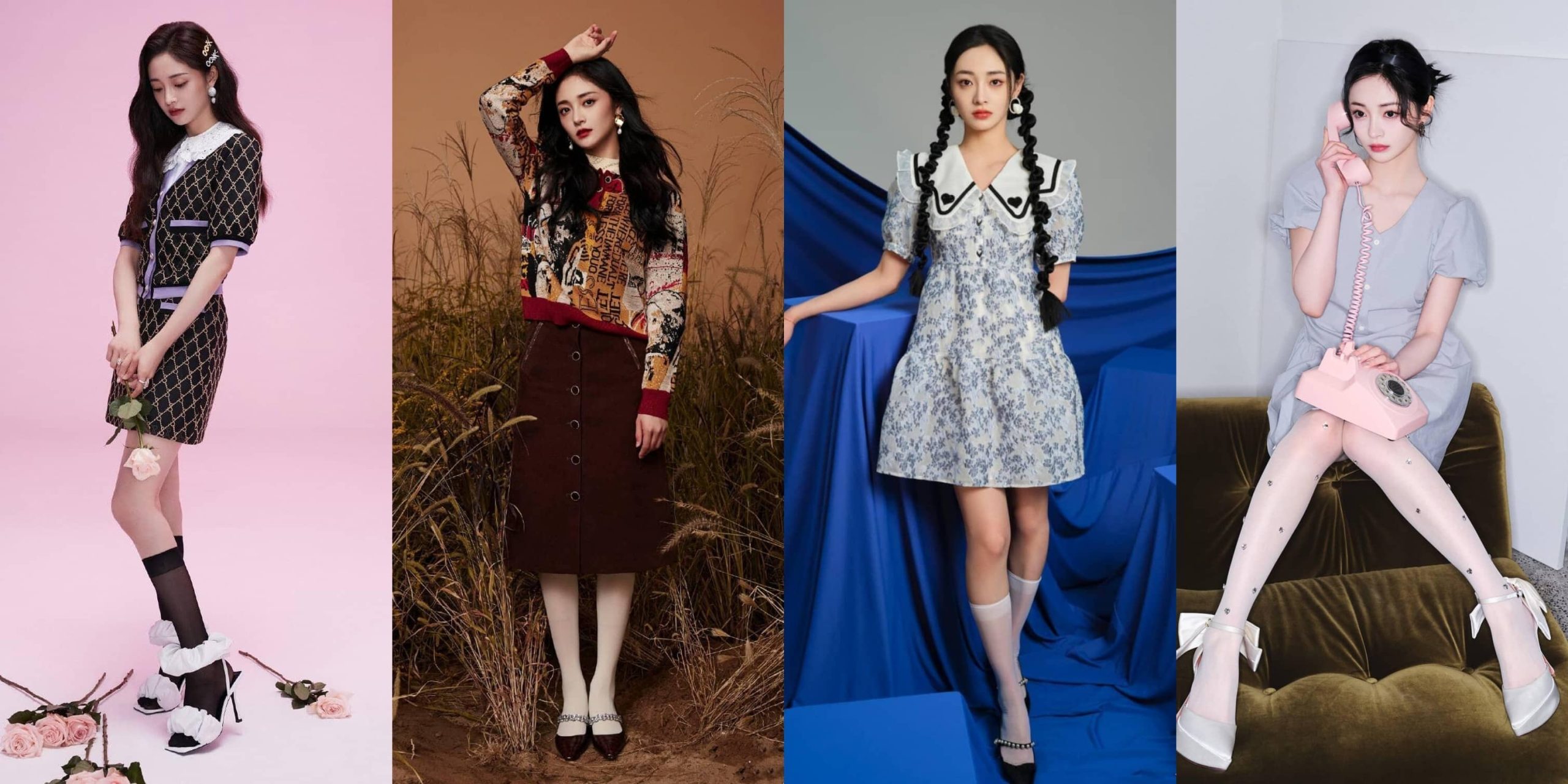 周洁琼写真壁纸：一组丝袜美腿妆造