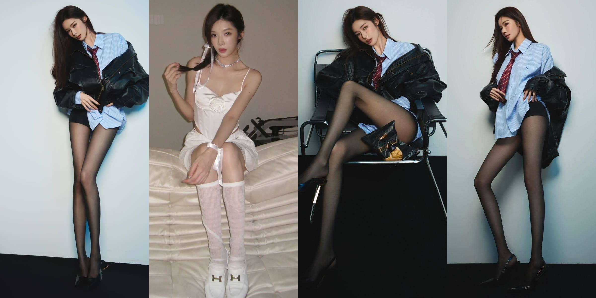 柯乃予好看的丝袜穿搭精选