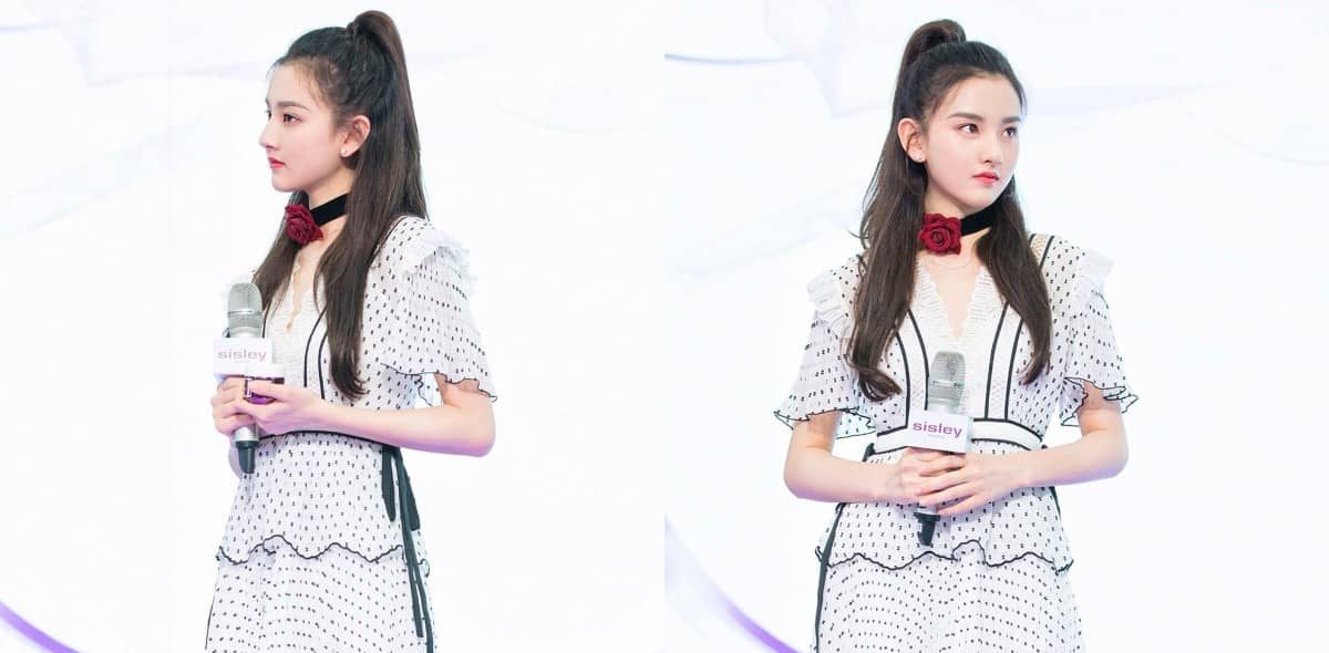 宋祖儿裙装穿搭壁纸，一组高跟美腿美图集