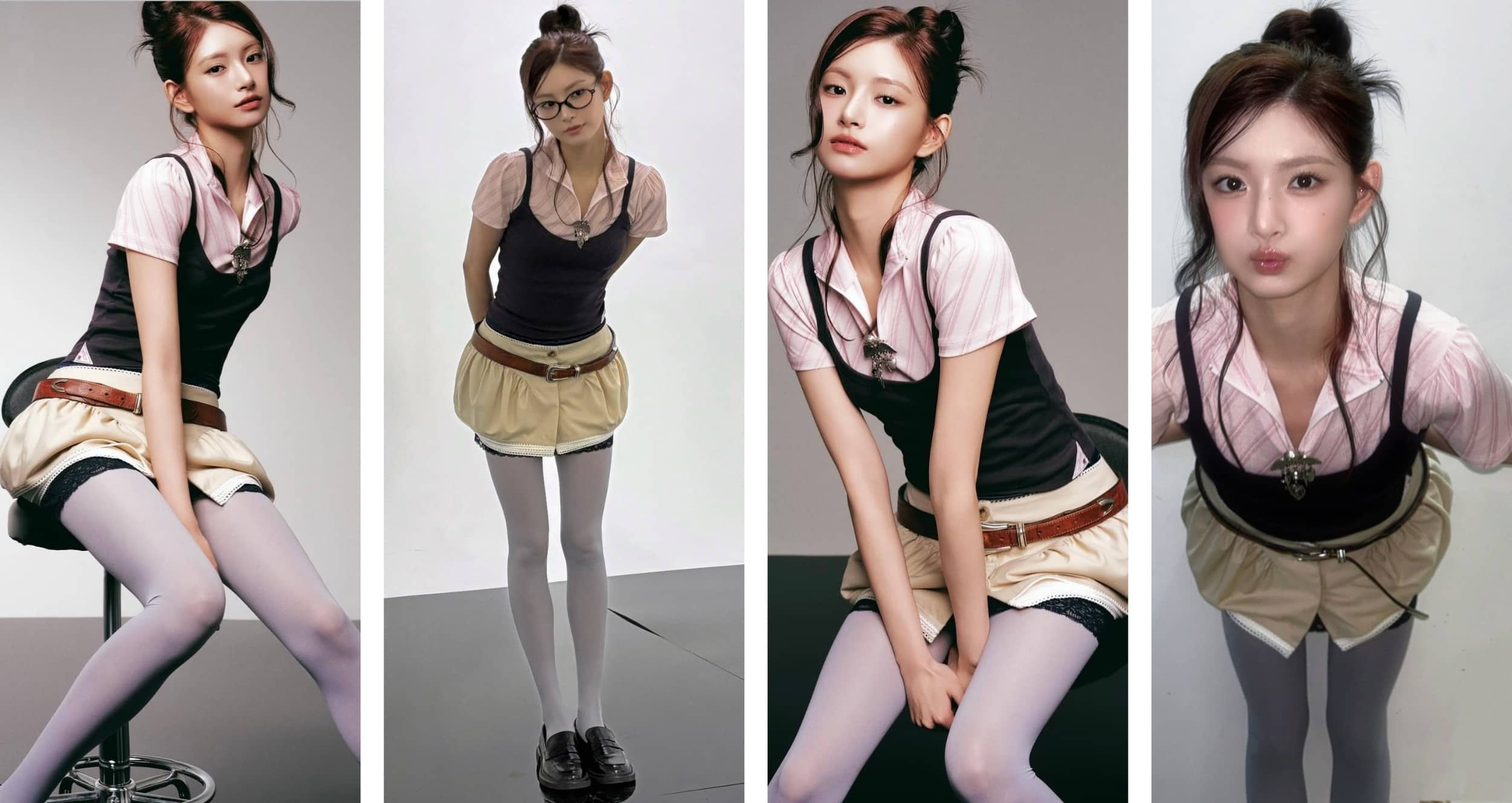 王怡人，丝袜穿搭美图集