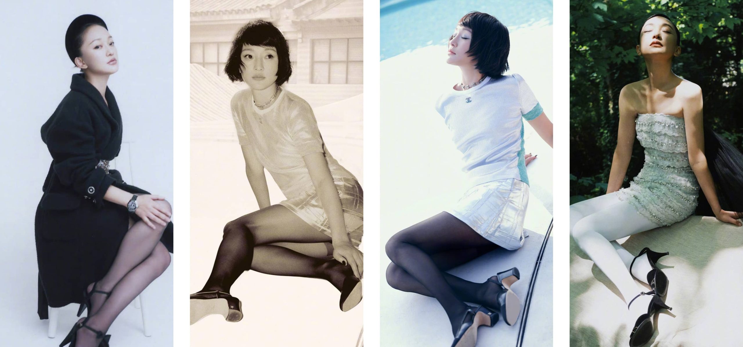 周迅，好看的丝袜妆造精选