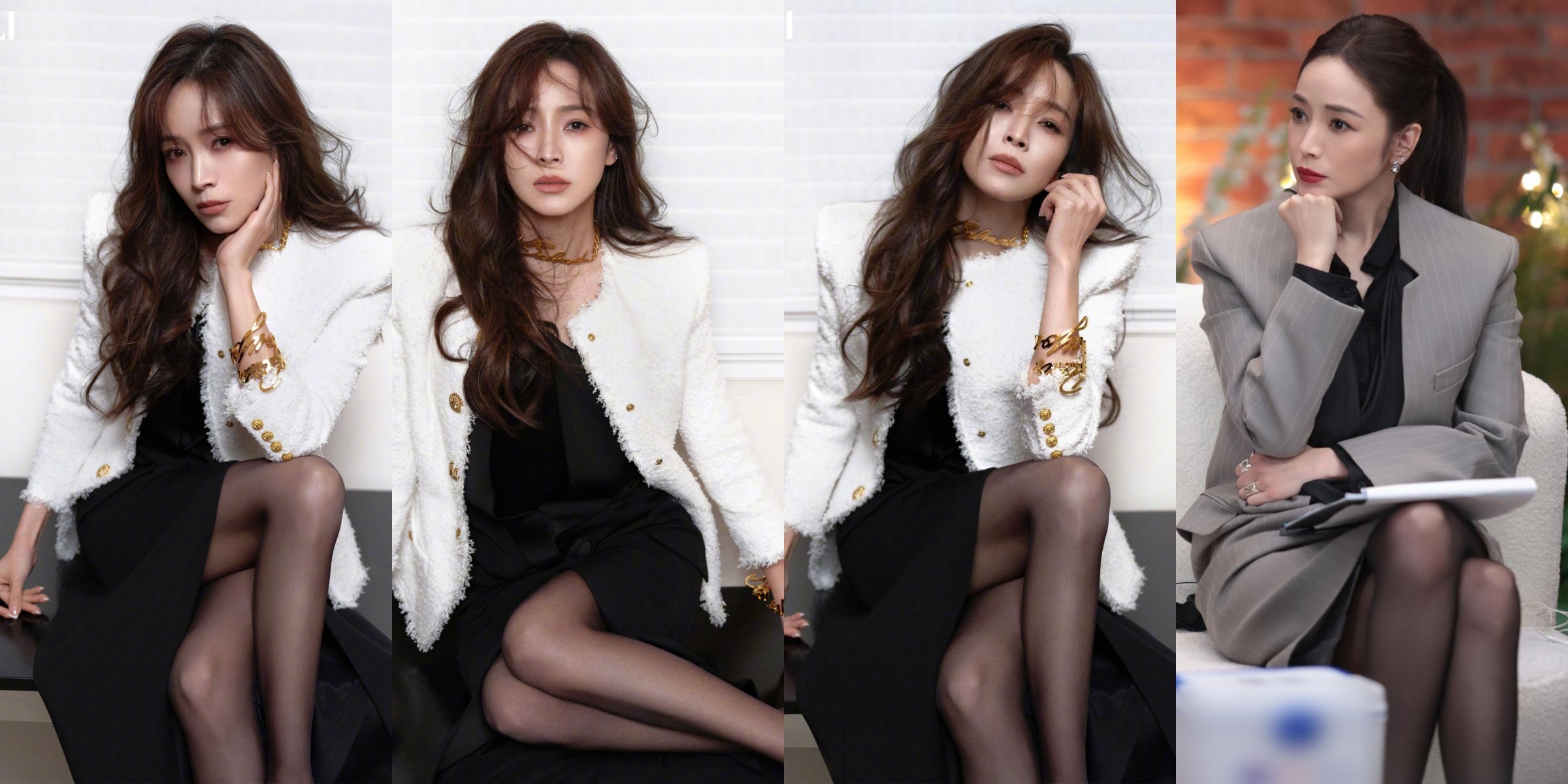 侯佩岑，好看的丝袜穿搭大片