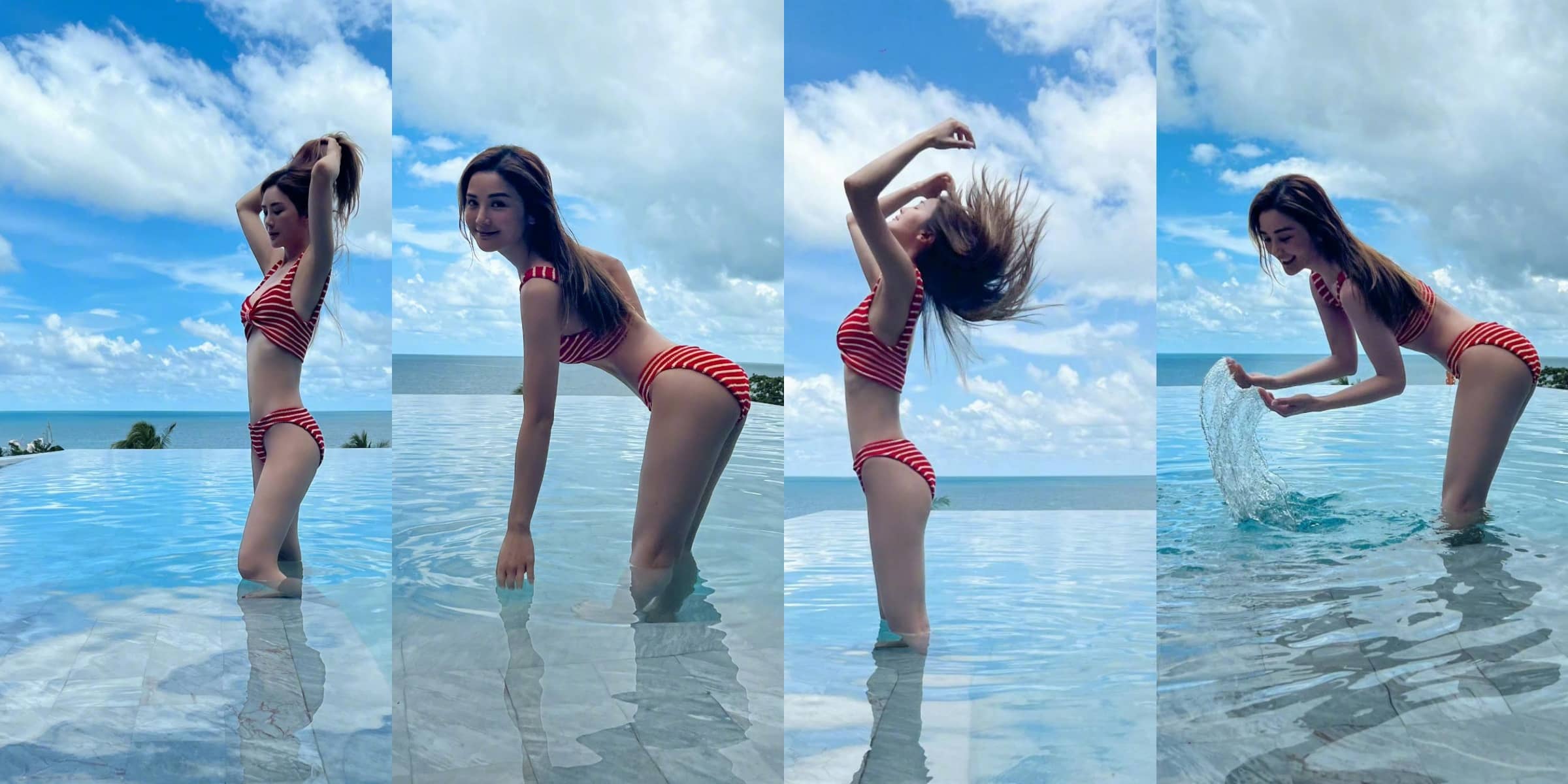 蔡卓妍，泳装穿搭精选