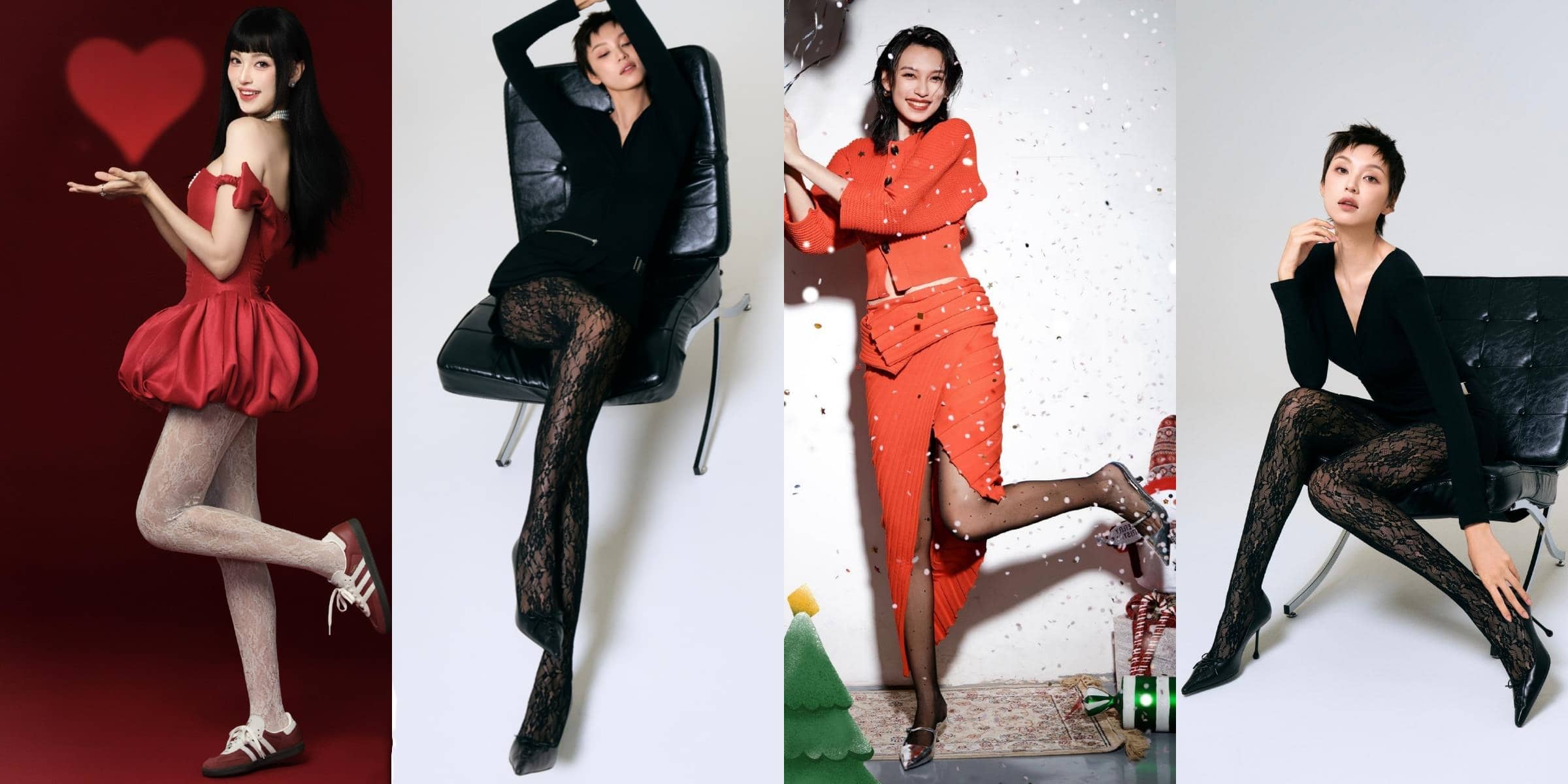 王丹妮丝袜妆造精选图集