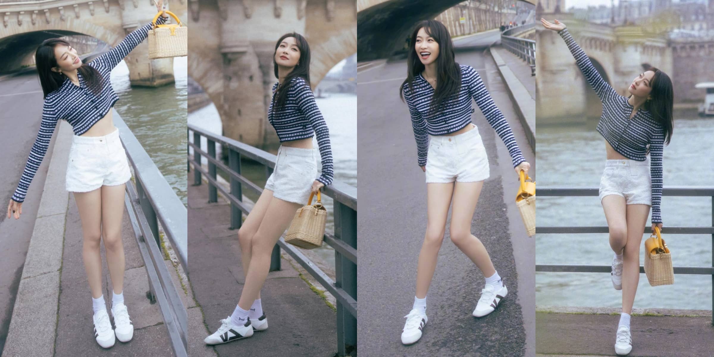 宋茜，甜美私服，这大长腿让人羡慕