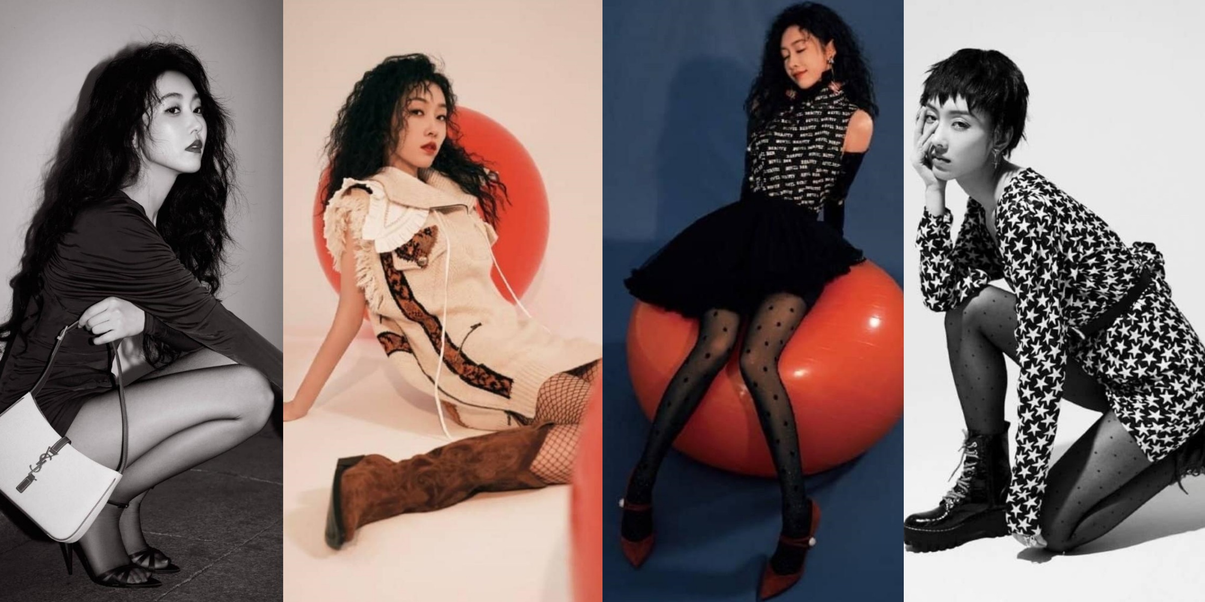 宣璐，丝袜妆造大片