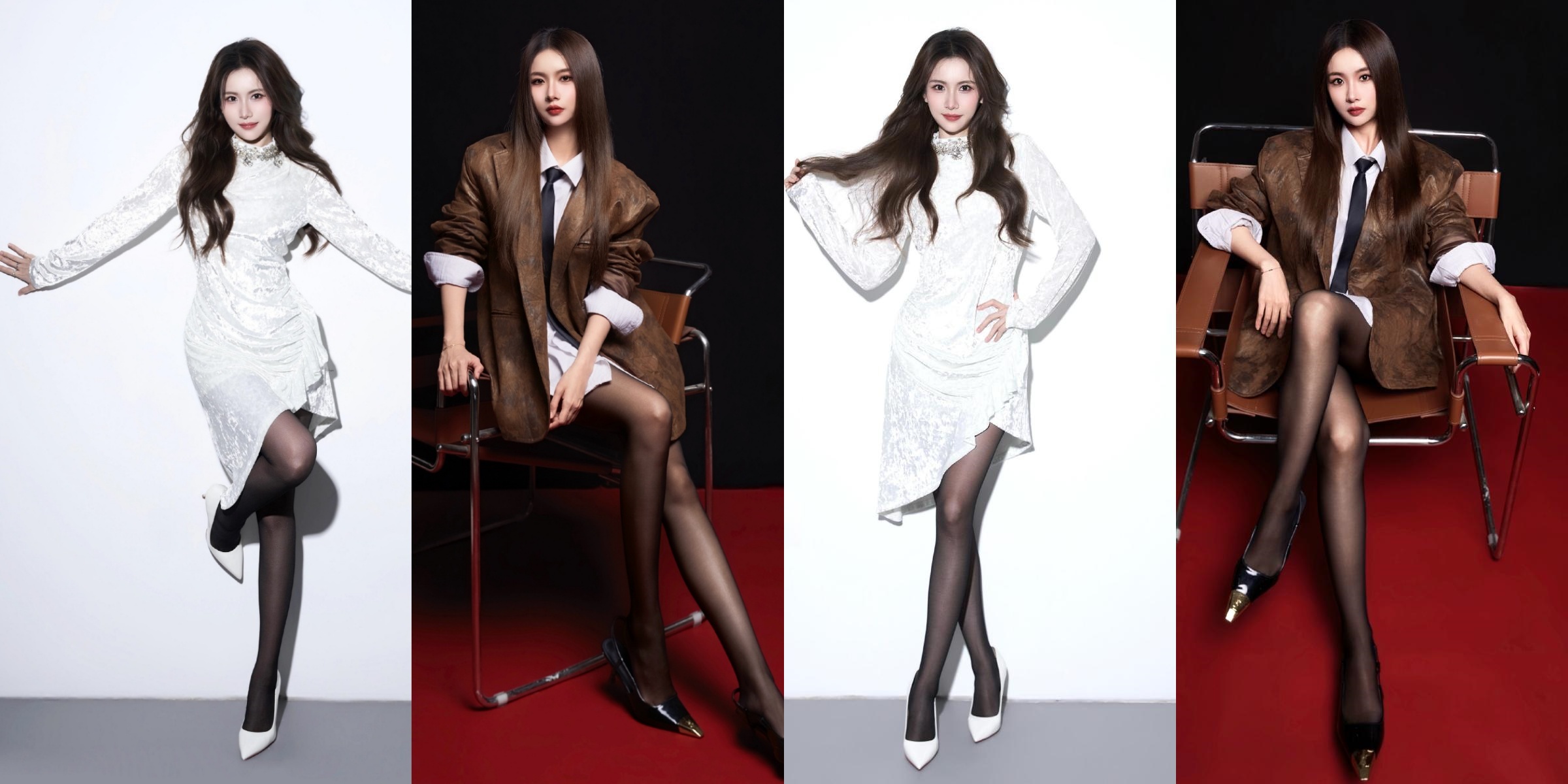 宋昭艺，好看的丝袜穿搭大长腿