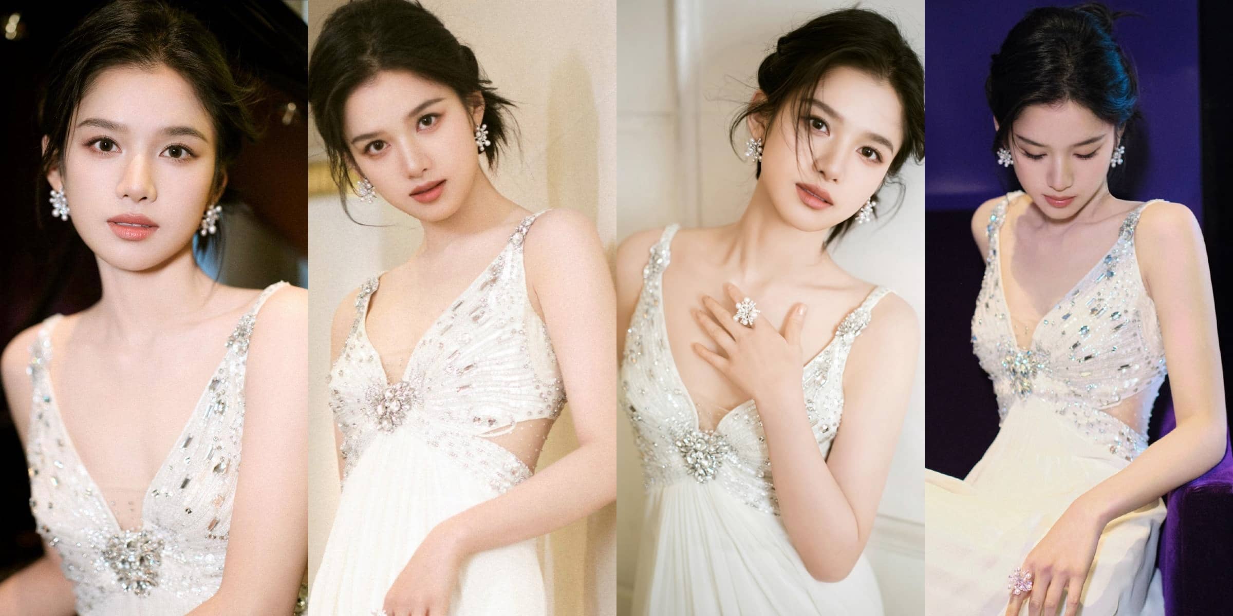 张婧仪手机壁纸：财阀千金妆