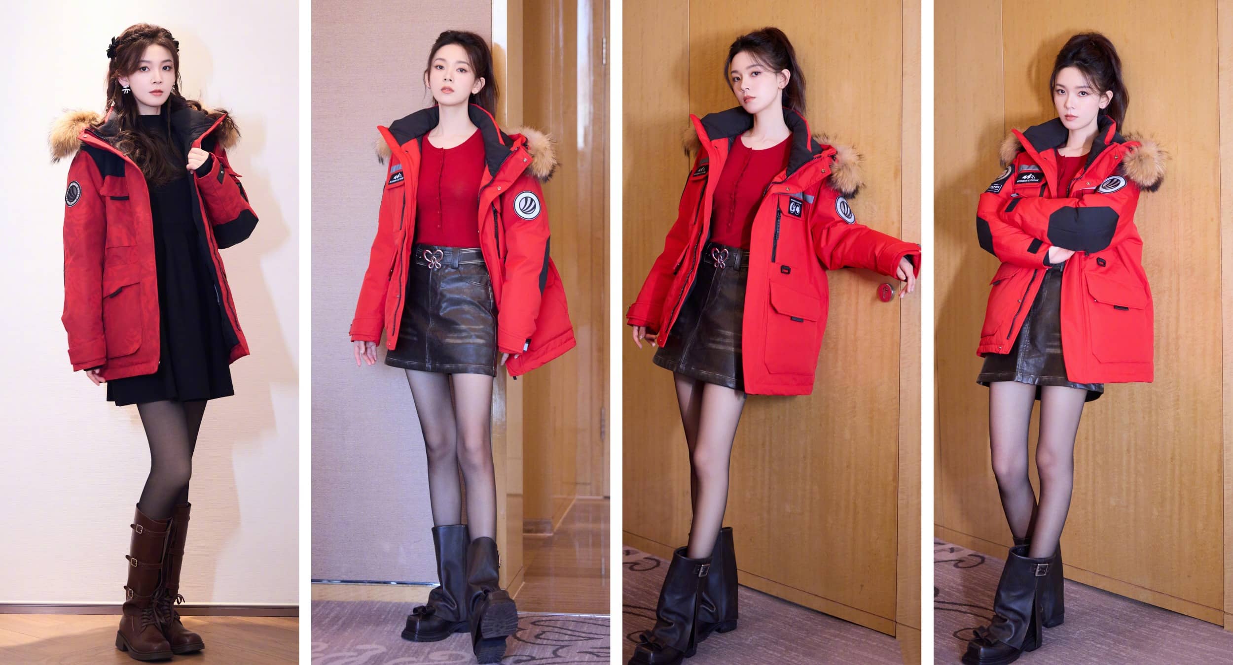 陈瑶壁纸：甜美感丝袜妆造