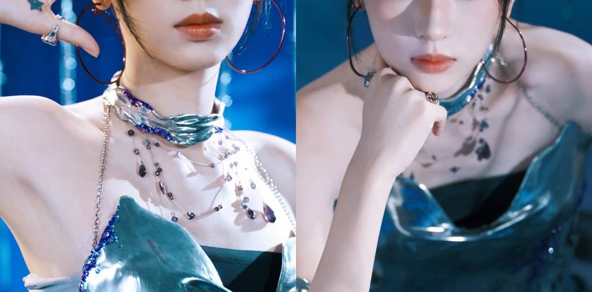 周也全屏手机壁纸：冷脸麻花辫酷感少女