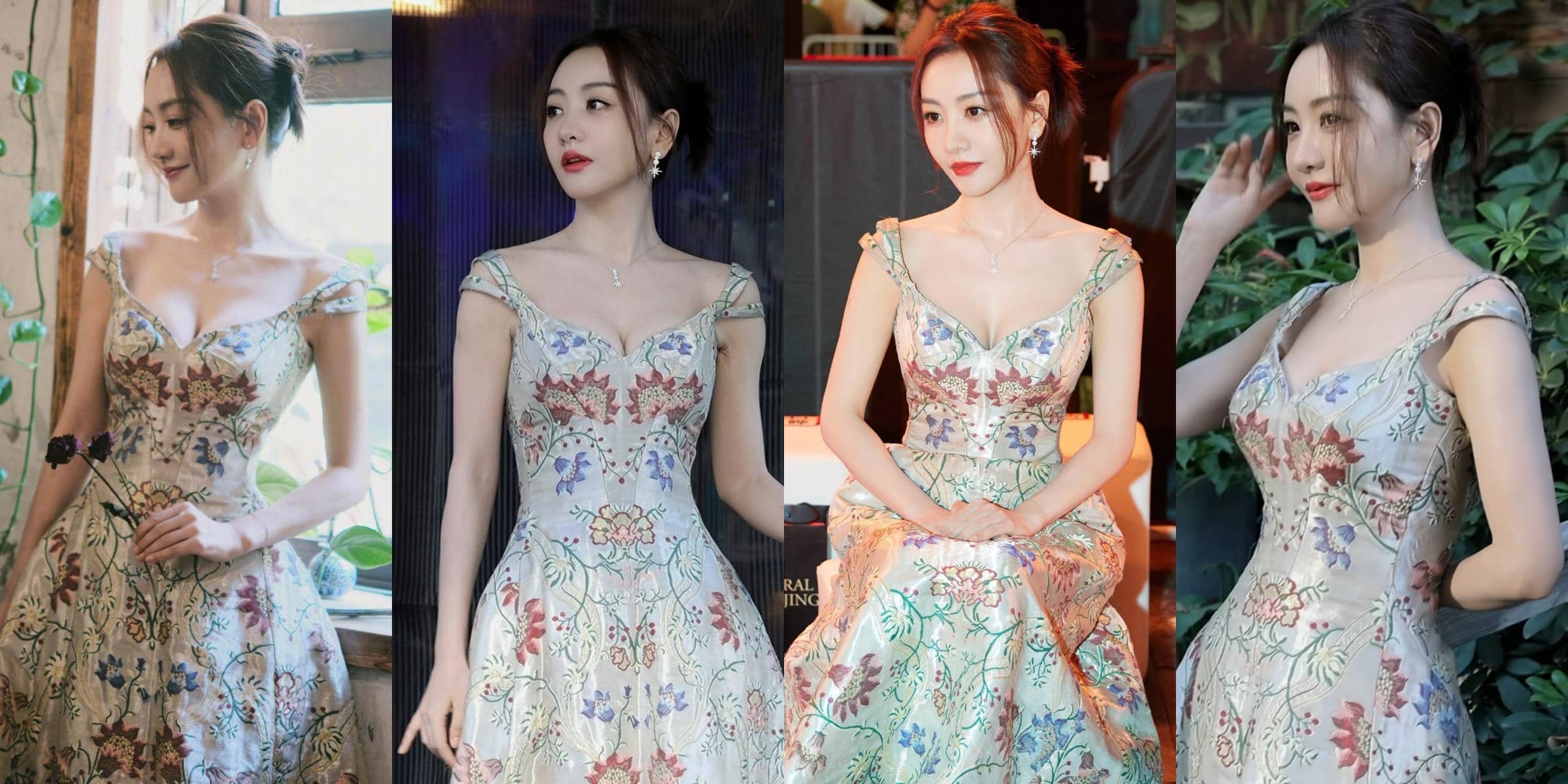 杨蓉刺绣花裙：垚垚姑娘，精致且优雅