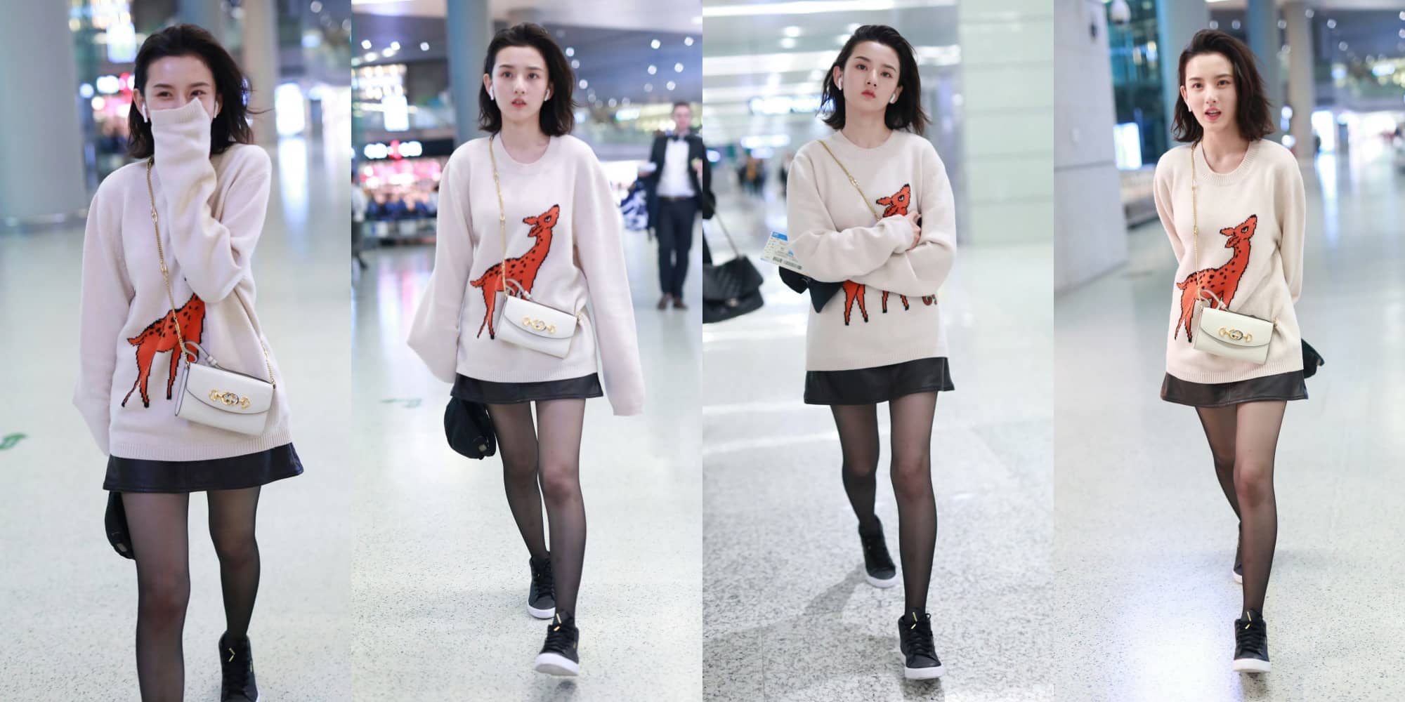 宋祖儿私服壁纸：造型甜美妆造