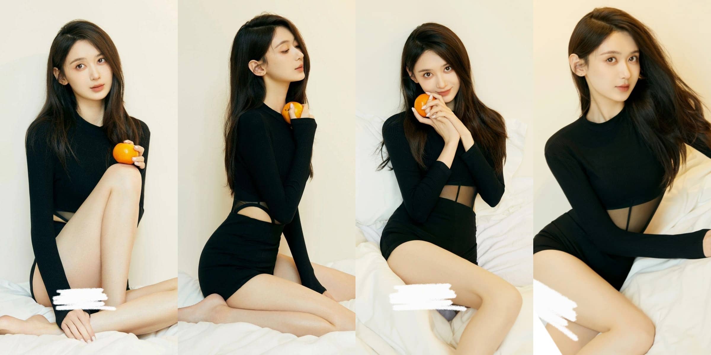 徐梓钧写真图集：高颜值线条姐姐，柔美可人