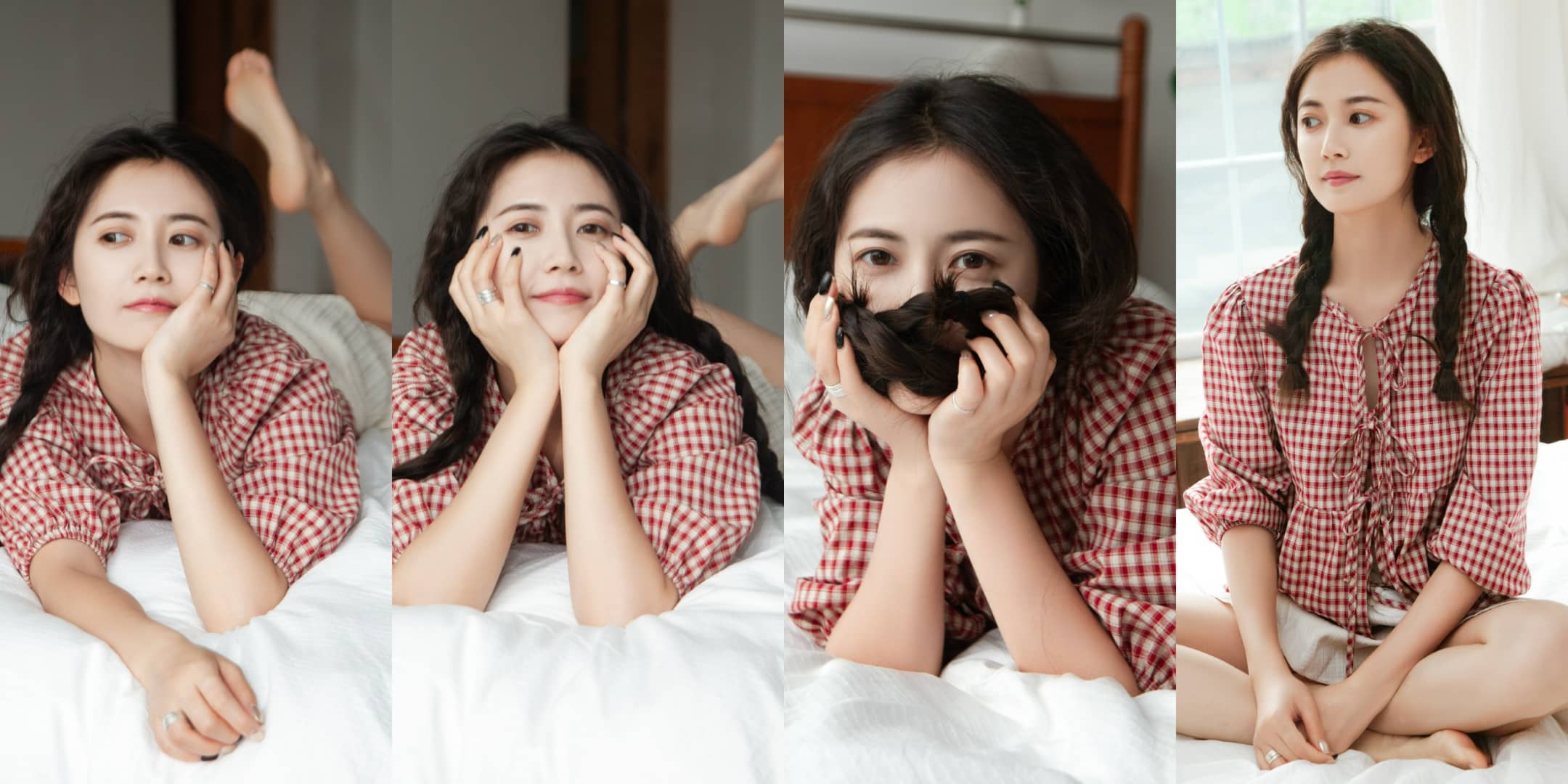 陈钰琪，居家私服，好少女的模样