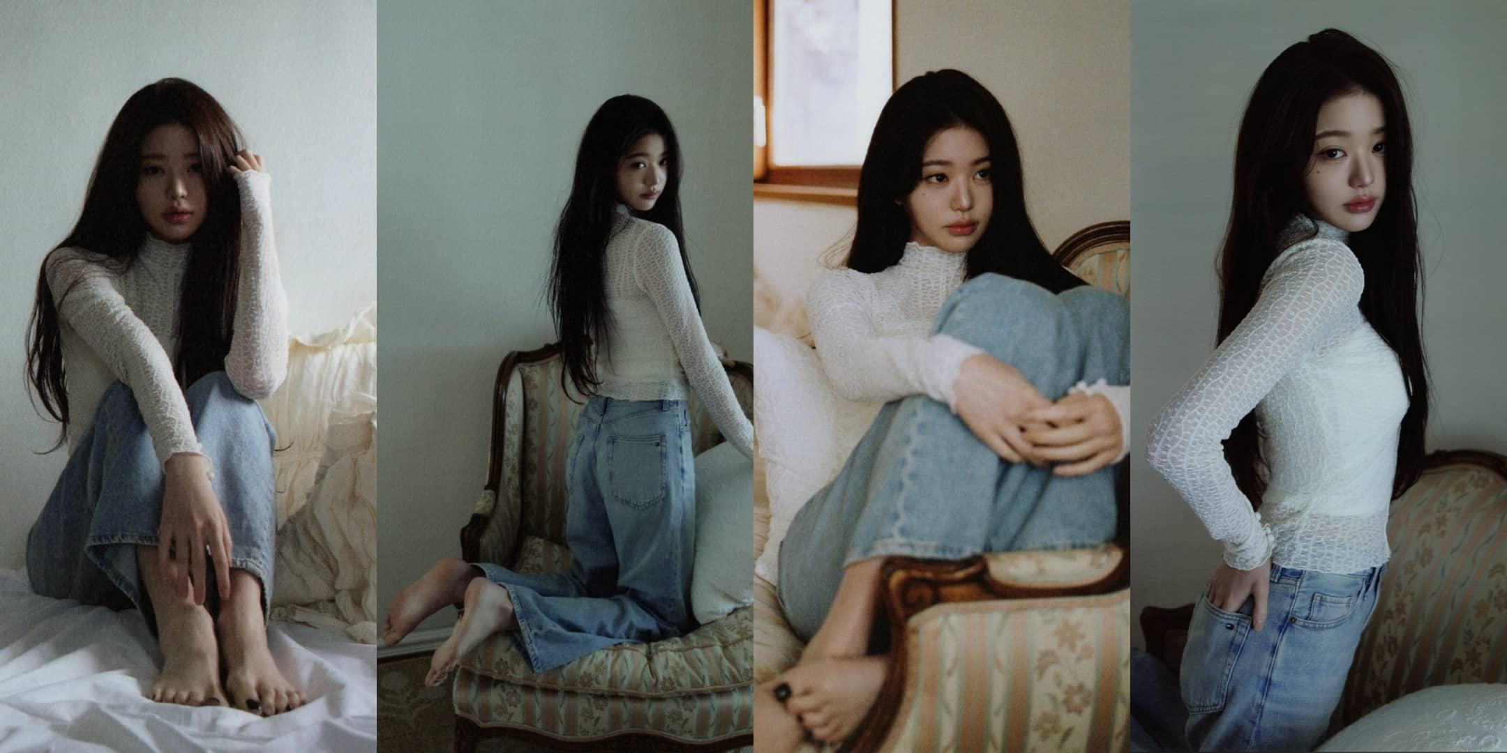 张元英，居家穿搭，纯美欧尼